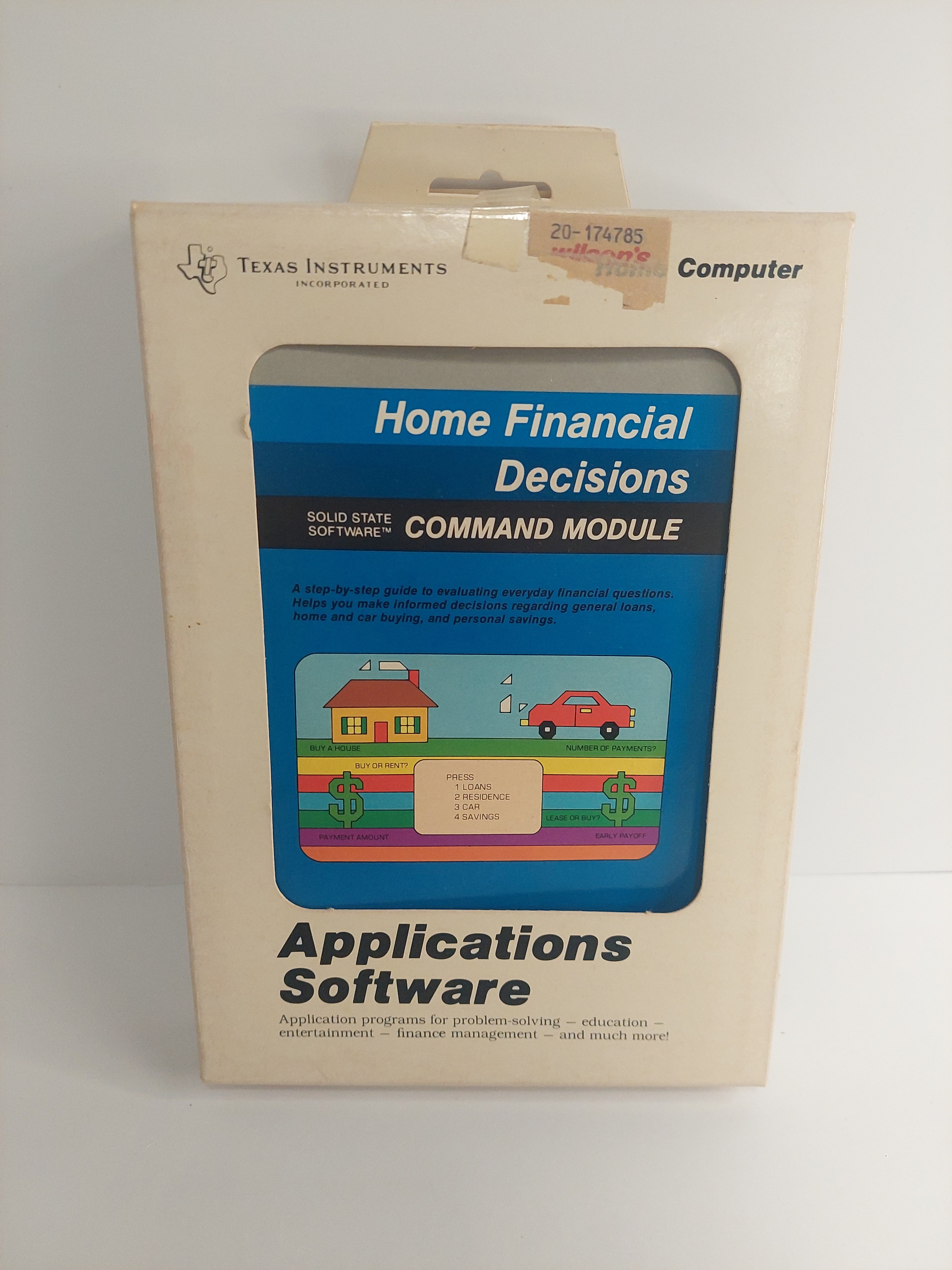 Texas Instruments Home Computer Applications Software Home Financial Decisions