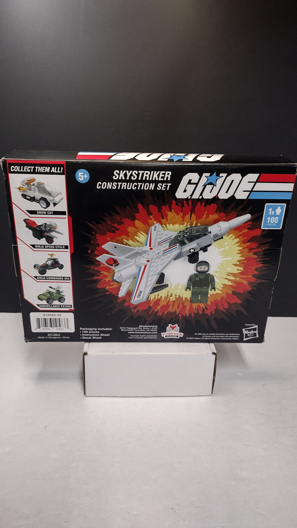 G.I. Joe Hasbro Skystriker Construction Block Set (Model GJ3522-02) NIB – Sealed & Complete (Front Corner Sticker Damage)