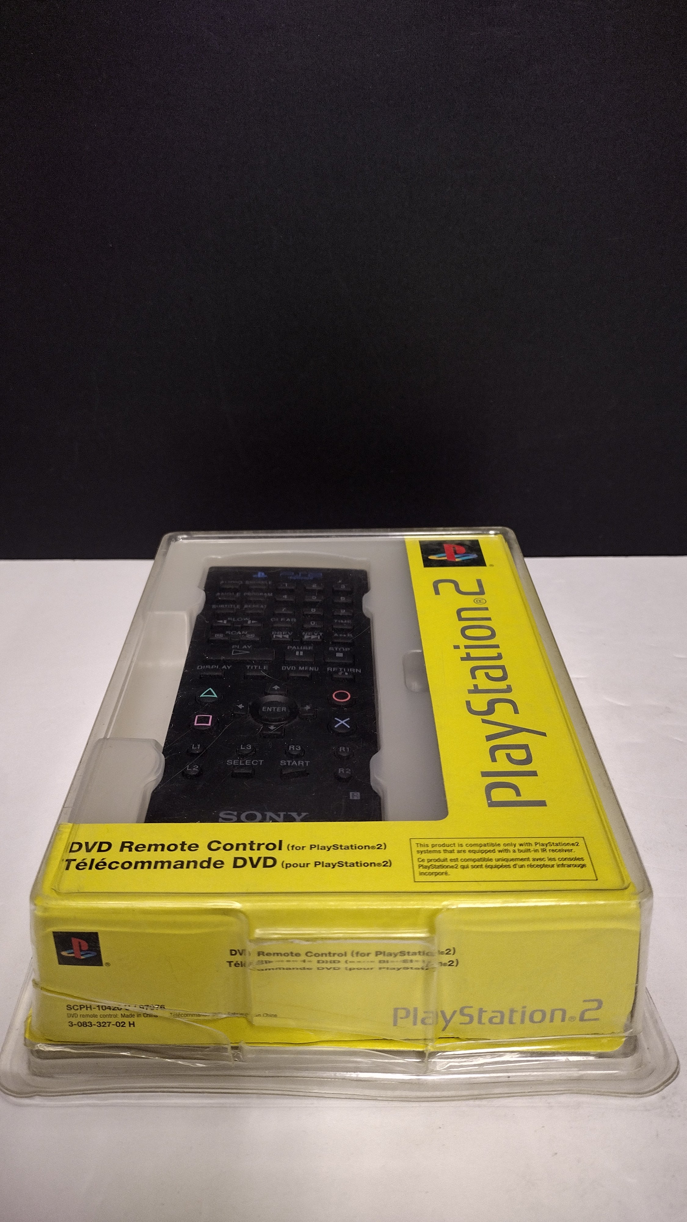 Sony PlayStation 2 (PS2) DVD Remote Control – Official OEM (No Dongle)
