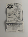 Vintage 1987 M.A.S.K. Iguana Instruction Sheet