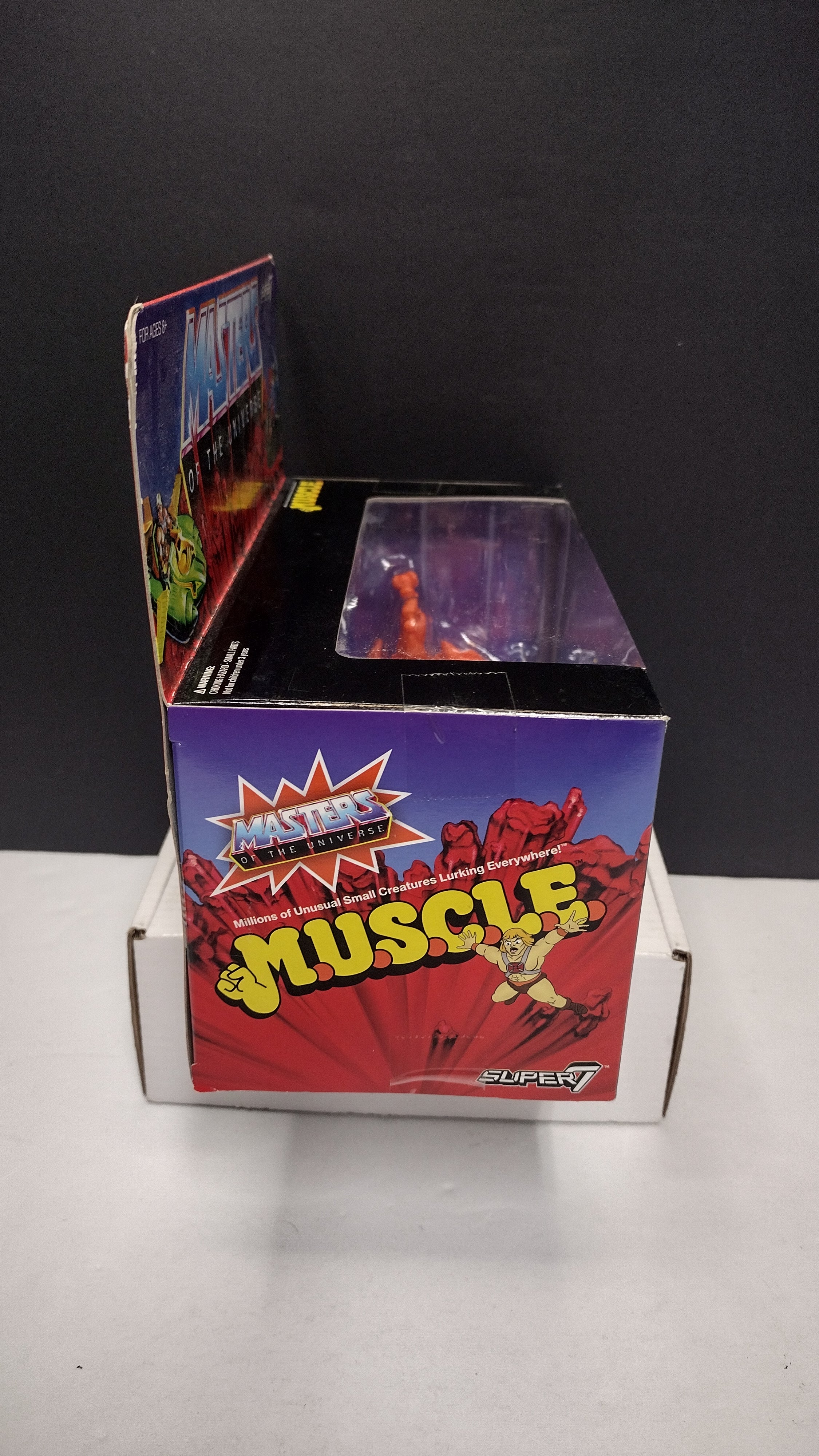 MOTU M.U.S.C.L.E. Wind Raider & Roton (Orange Variant) Retro Figure Set • Super7 Masters of the Universe