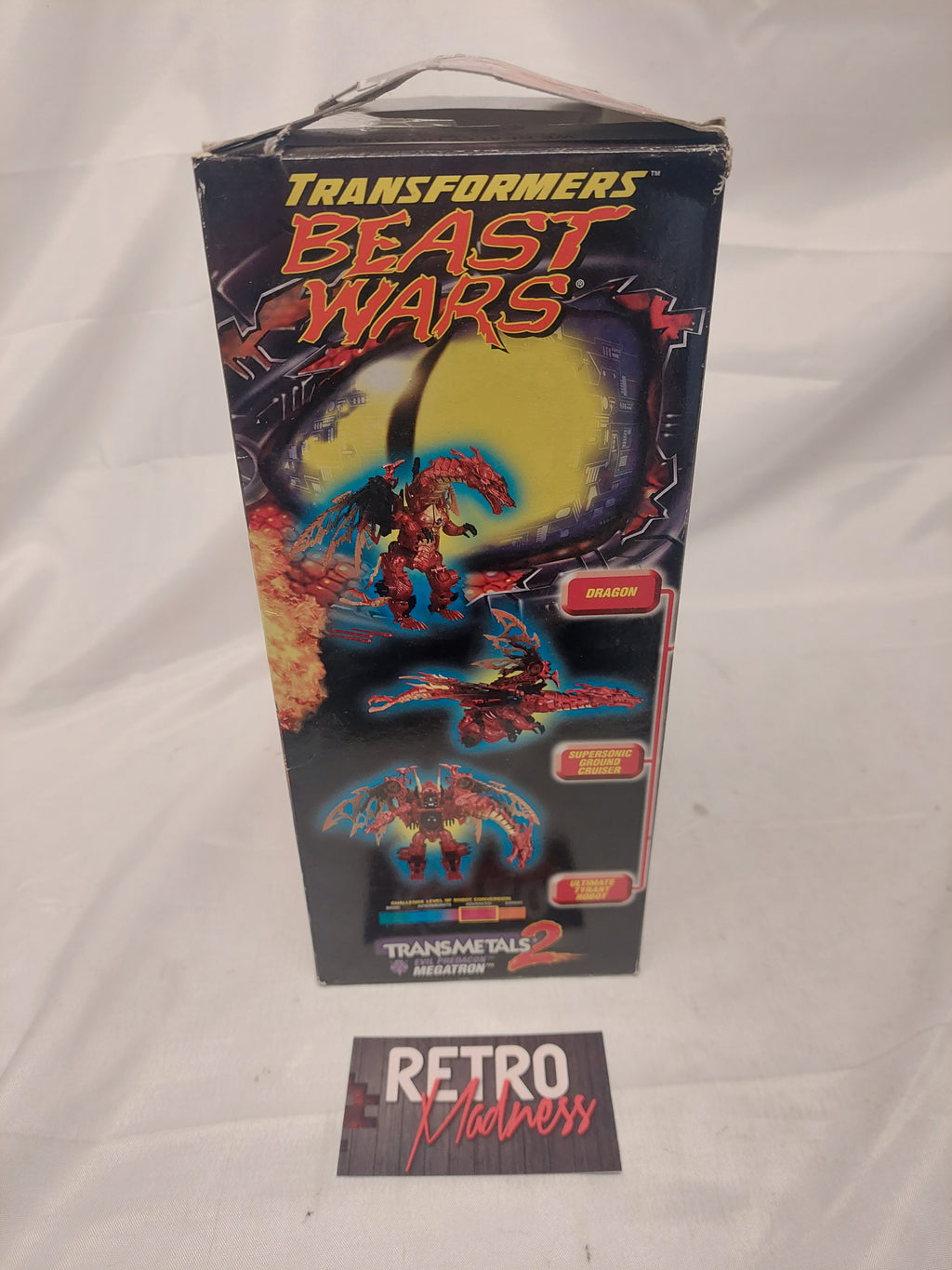 Transformers Beast Wars Transmetals Evil Predacon Megatron Box ONLY