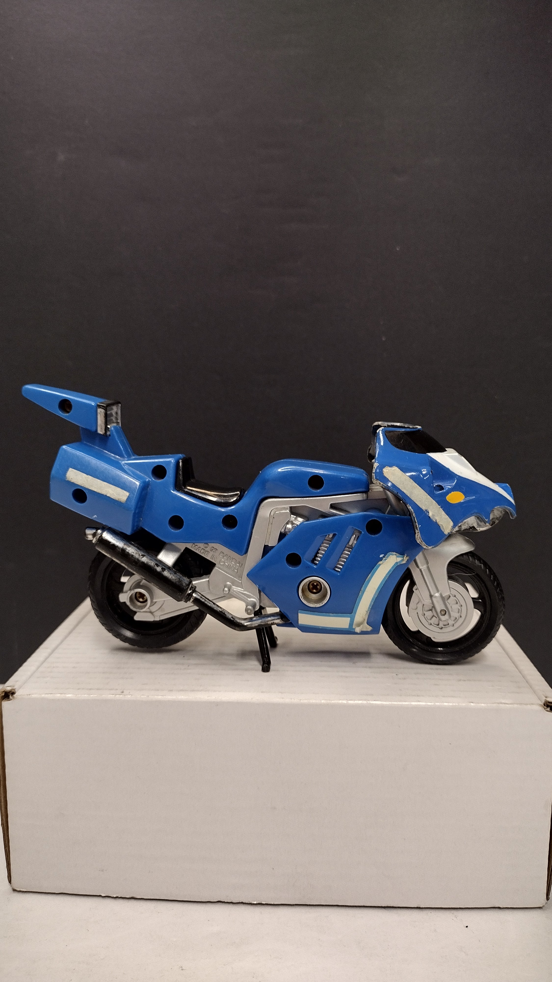 Vintage 1993 Bandai Mighty Morphin Power Rangers Triceratops Battle Bike Vehicle (Loose)