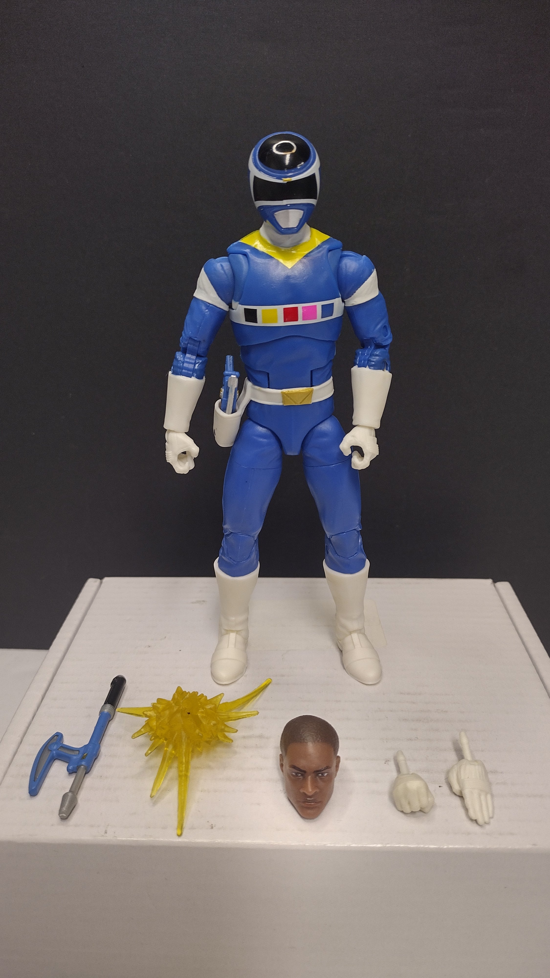 Power Rangers Lightning Collection: In Space Blue Ranger 6-Inch Action Figure • Loose & 100% Complete (Hasbro)