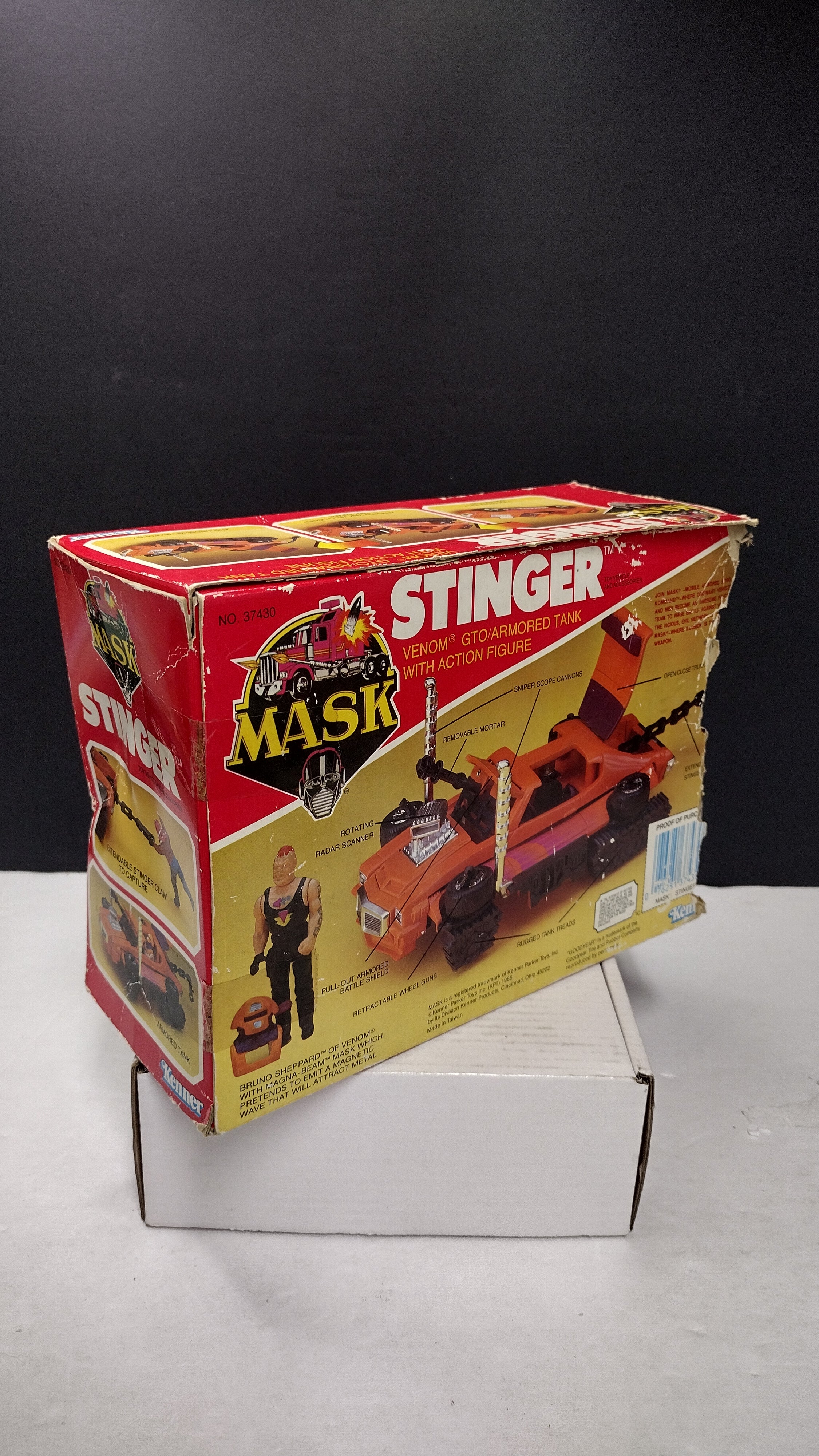 Vintage 1985 Kenner M.A.S.K. Series 1 Stinger Pontiac GTO w/ Original Box & Instructions (Incomplete / Parts Lot)