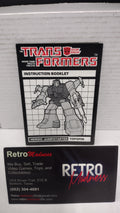 Vintage 1984 Original G1 Transformers Topspin - Instruction Booklet