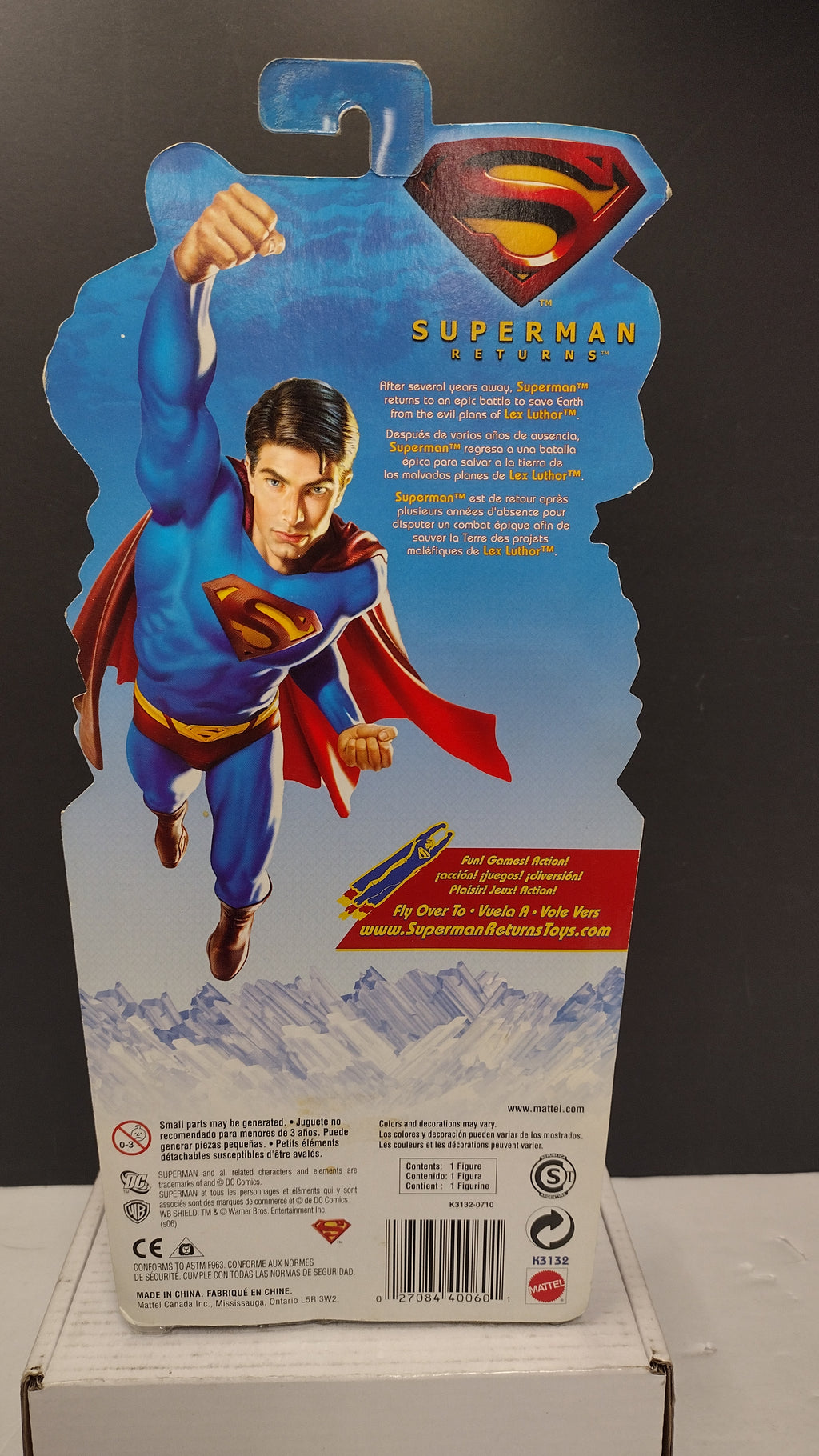 DC Comics Superman Returns Hologram Jor-El 5.5-Inch Action Figure (Mattel 2006 - Sealed on Card)