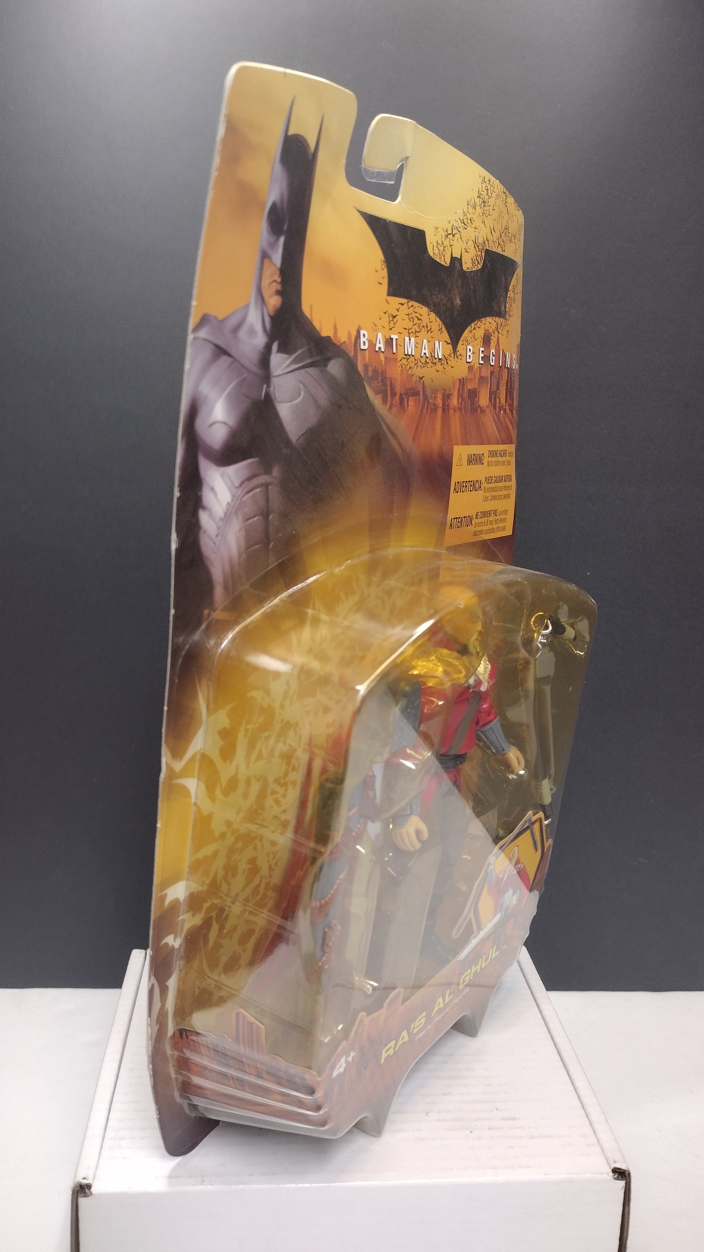 Mattel Batman Begins Ra's Al Ghul Figure W/Staff Carded Sealed