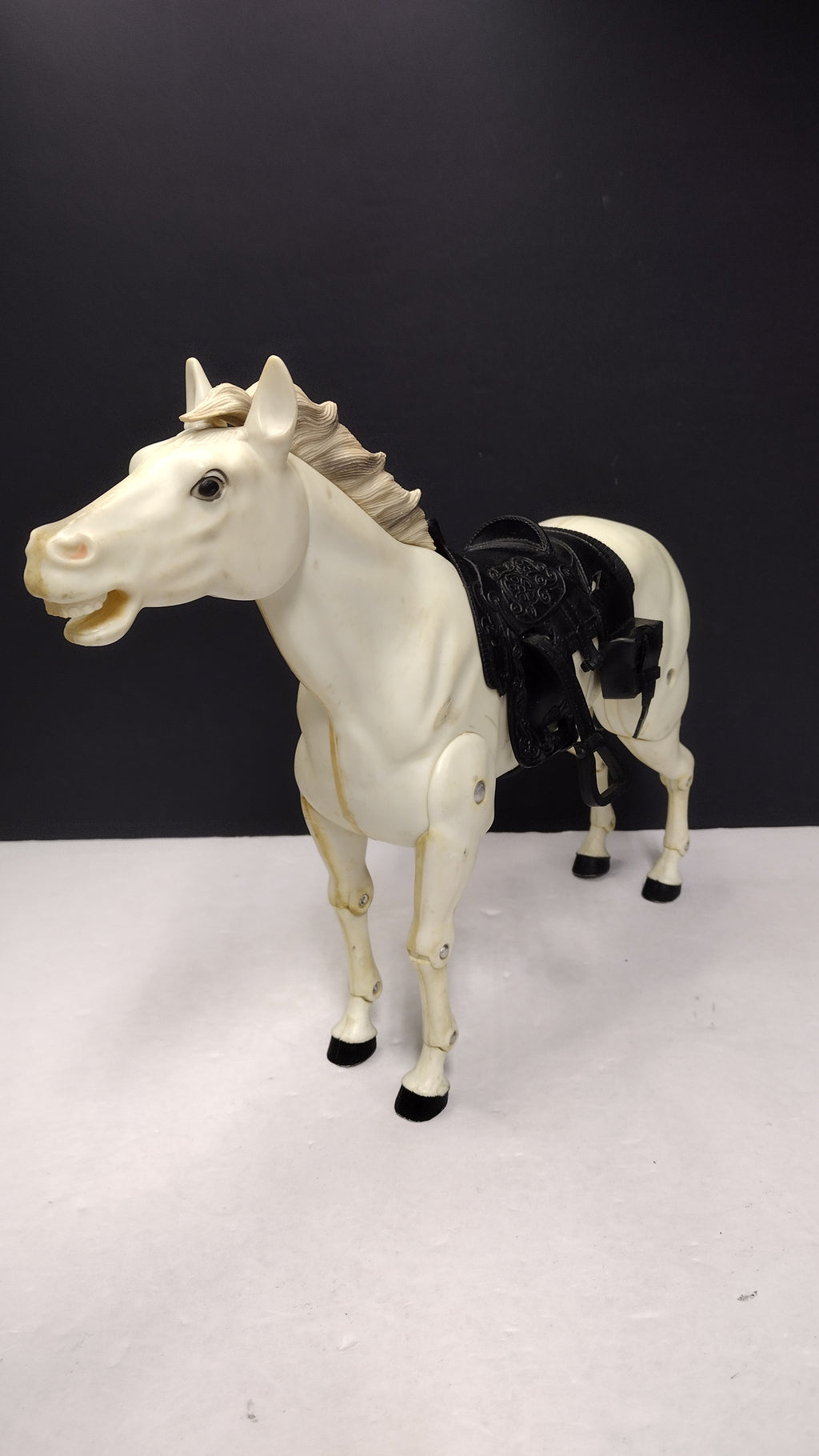 Vintage 1973 Gabriel Toys Lone Ranger SILVER HORSE Action Figure with Saddle