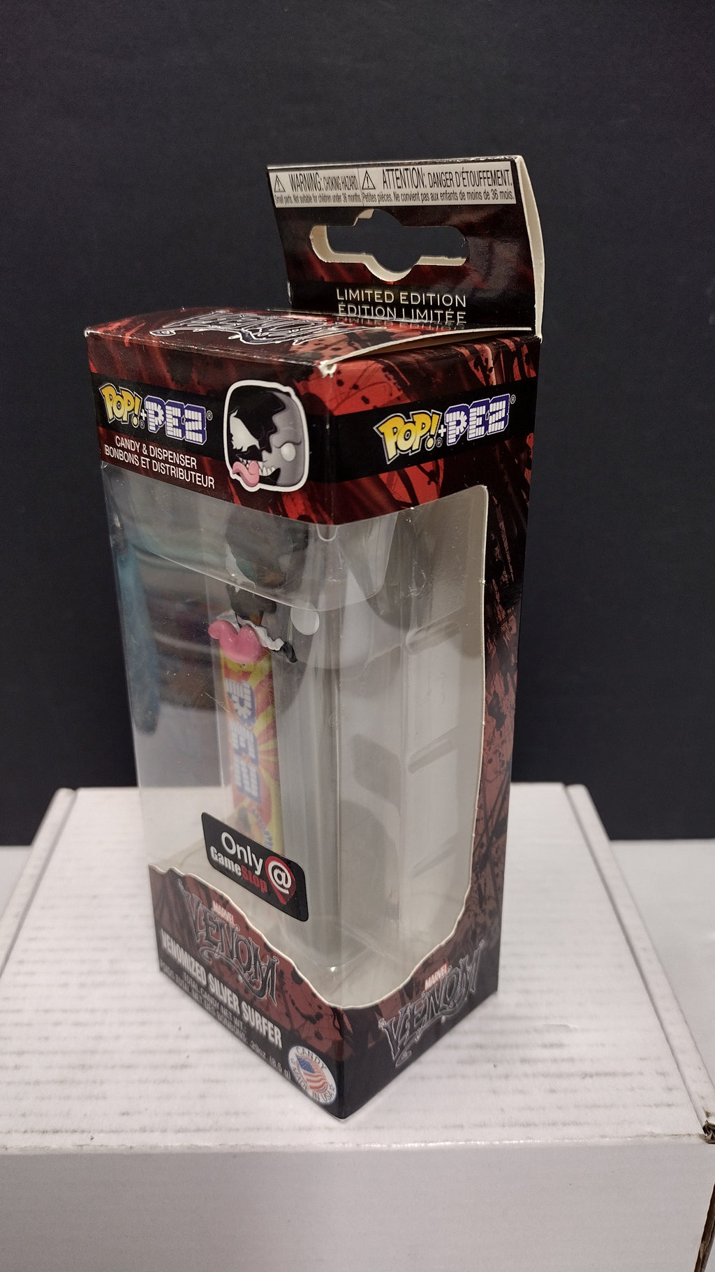 Funko POP! PEZ Marvel Venomized Silver Surfer Candy Dispenser (GameStop Exclusive - Brand New Sealed)