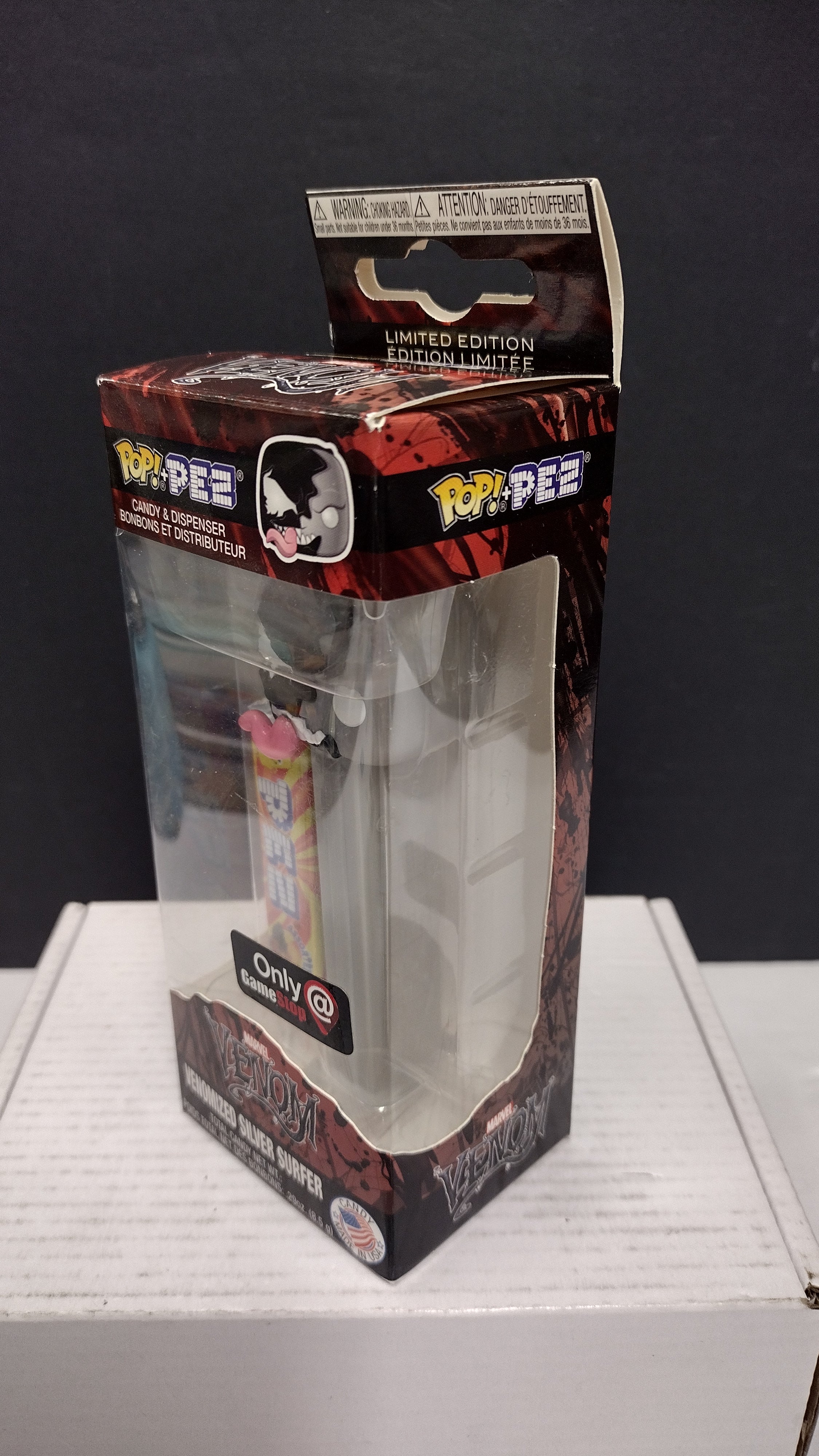 Funko POP! PEZ Marvel Venomized Silver Surfer Candy Dispenser (GameStop Exclusive - Brand New Sealed)