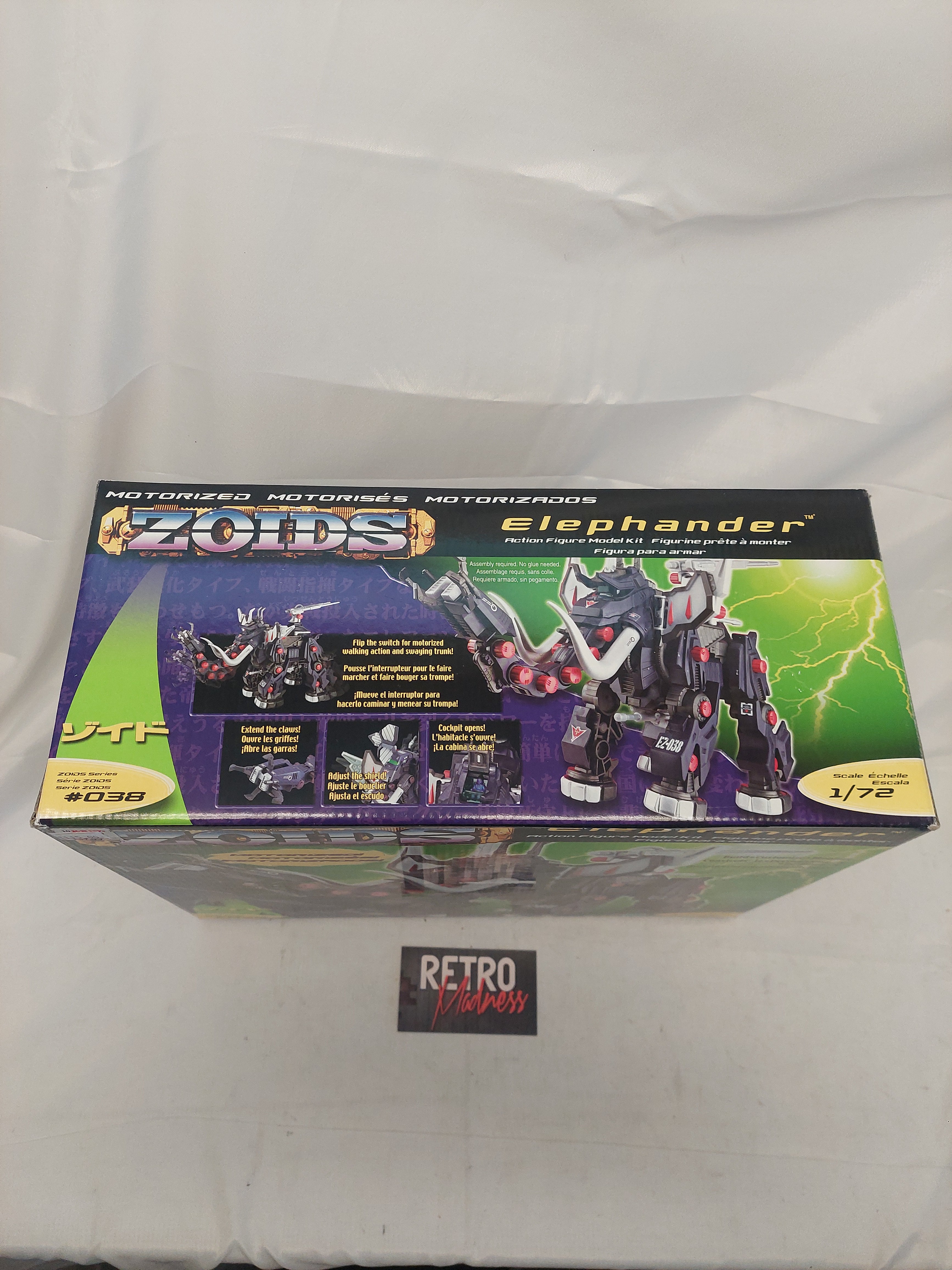 Vintage Zoids Elephander Action Figure Model Kit #038 1:72 Scale