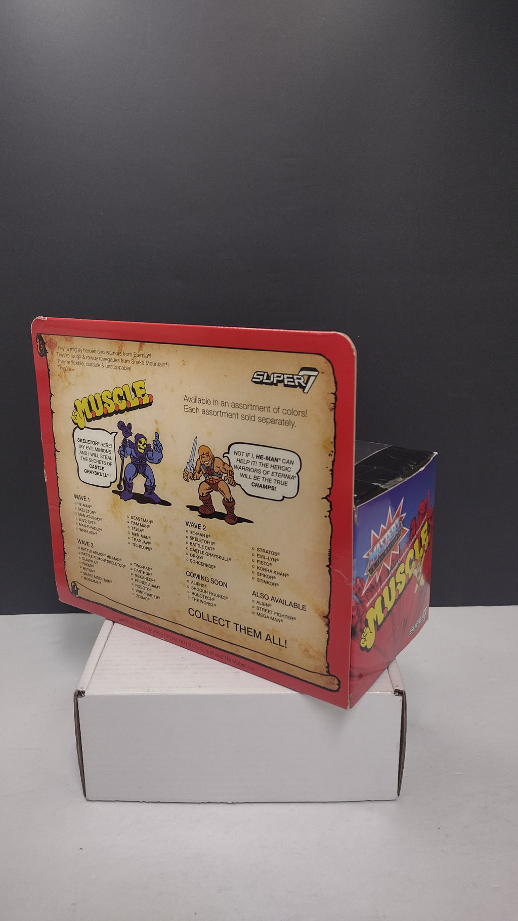 MOTU M.U.S.C.L.E. Wind Raider & Roton (Purple Variant) Retro Figure Set • Super7 Masters of the Universe