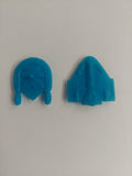 Vintage Blue Plastic UFO Flying Saucer Lot