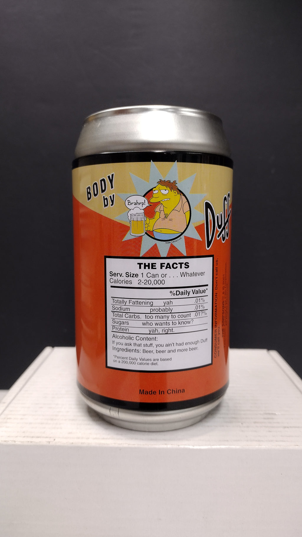 The Simpsons Duff Beer Can Collector's Tin w/ Exclusive Playing Cards (2001 Release)
