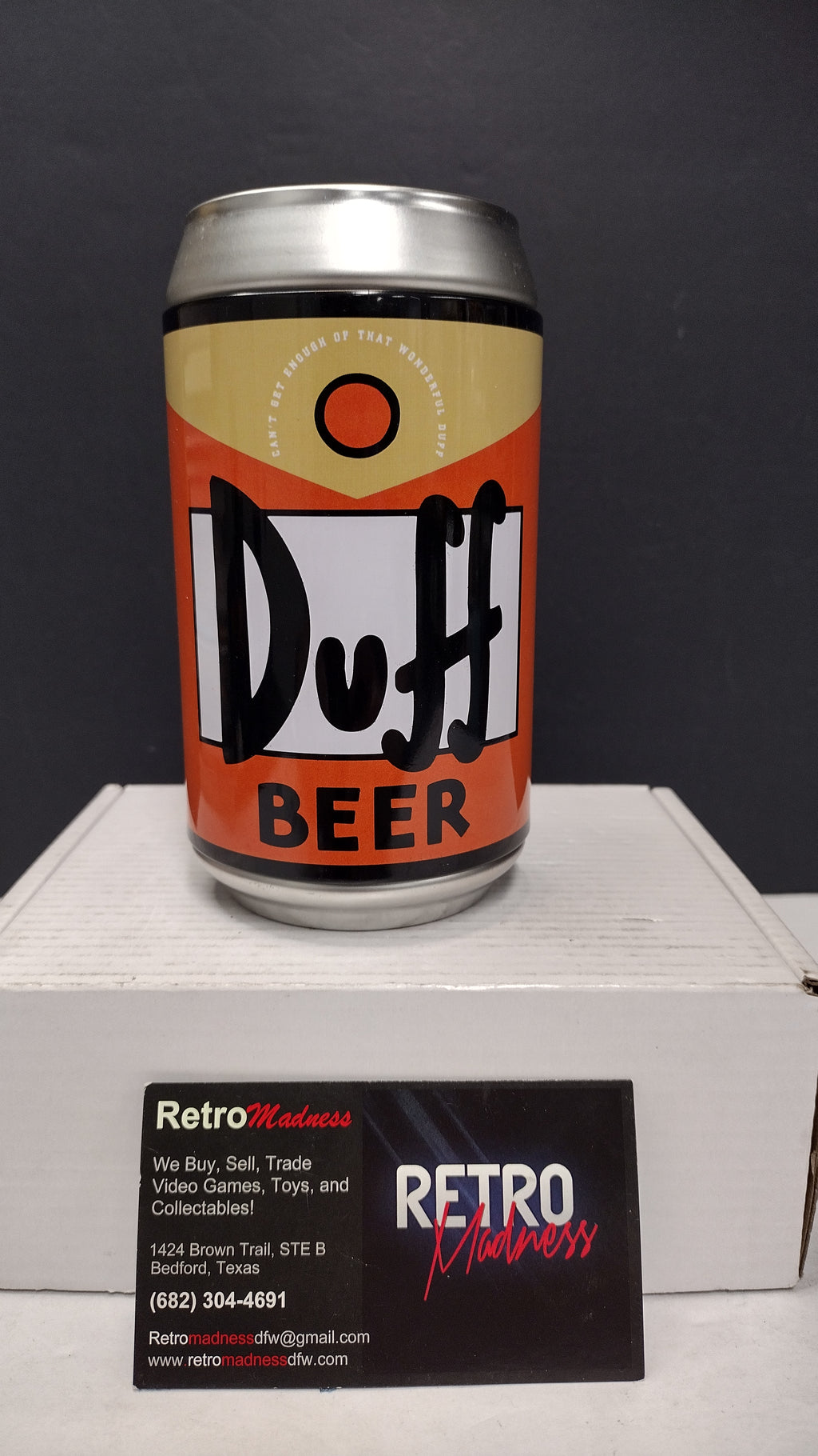 The Simpsons Duff Beer Can Collector's Tin w/ Exclusive Playing Cards (2001 Release)