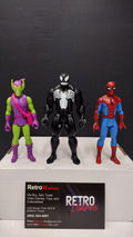 Marvel Legends Retro Collection: Spiderman – Lot D - Spiderman, Goblin and Symbiote Spiderman (Loose)