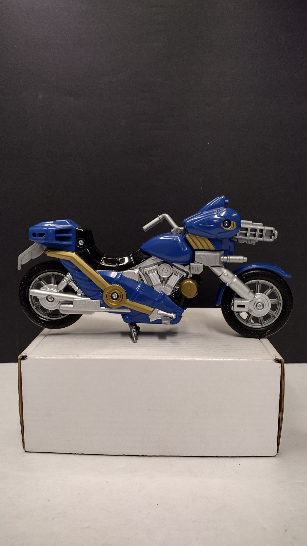 Vintage 1998 Bandai Power Rangers In Space / Lost Galaxy Blue Astro Cycle (Loose - Damaged Handlebar)