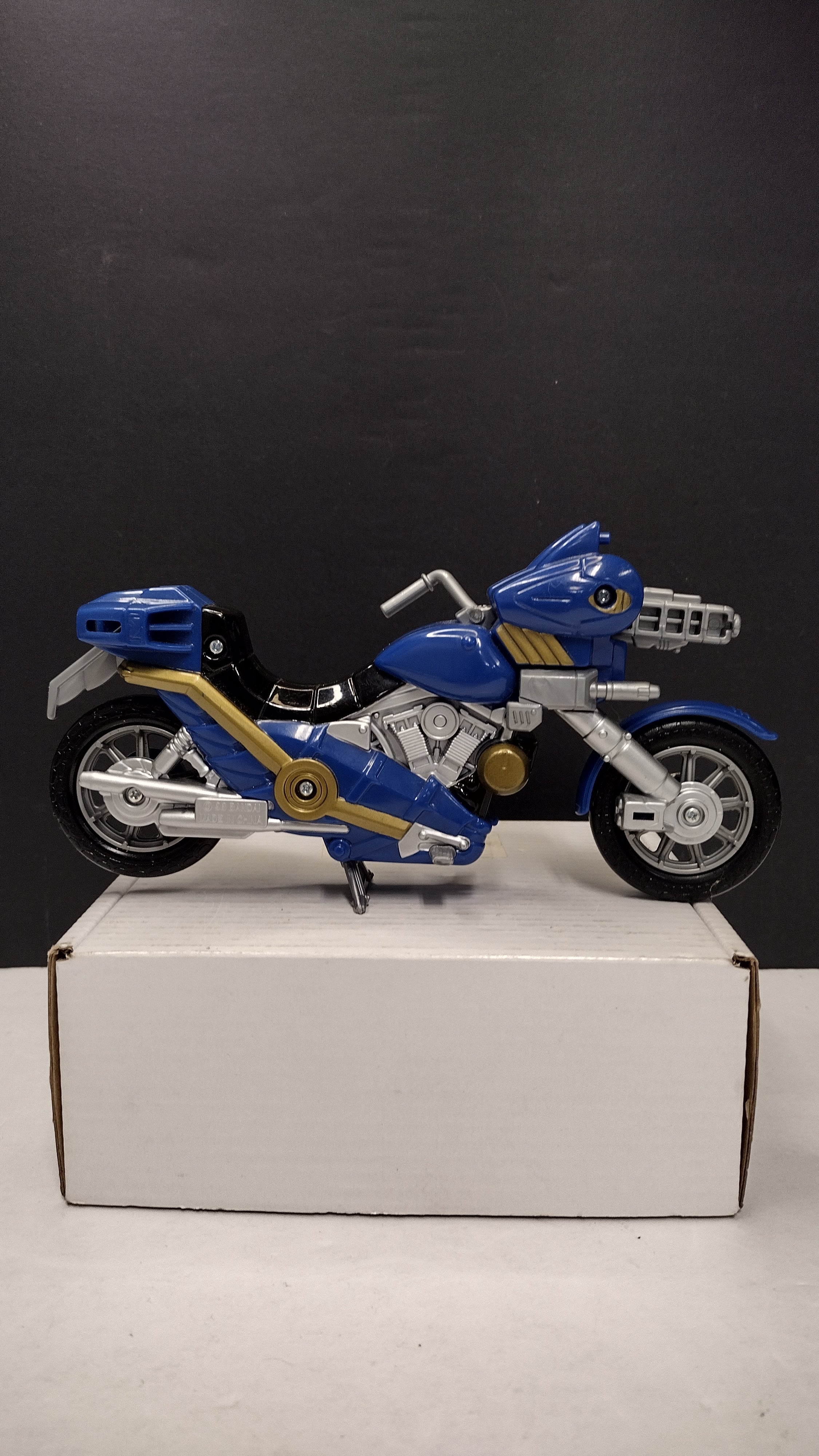 Vintage 1998 Bandai Power Rangers In Space / Lost Galaxy Blue Astro Cycle (Loose - Damaged Handlebar)
