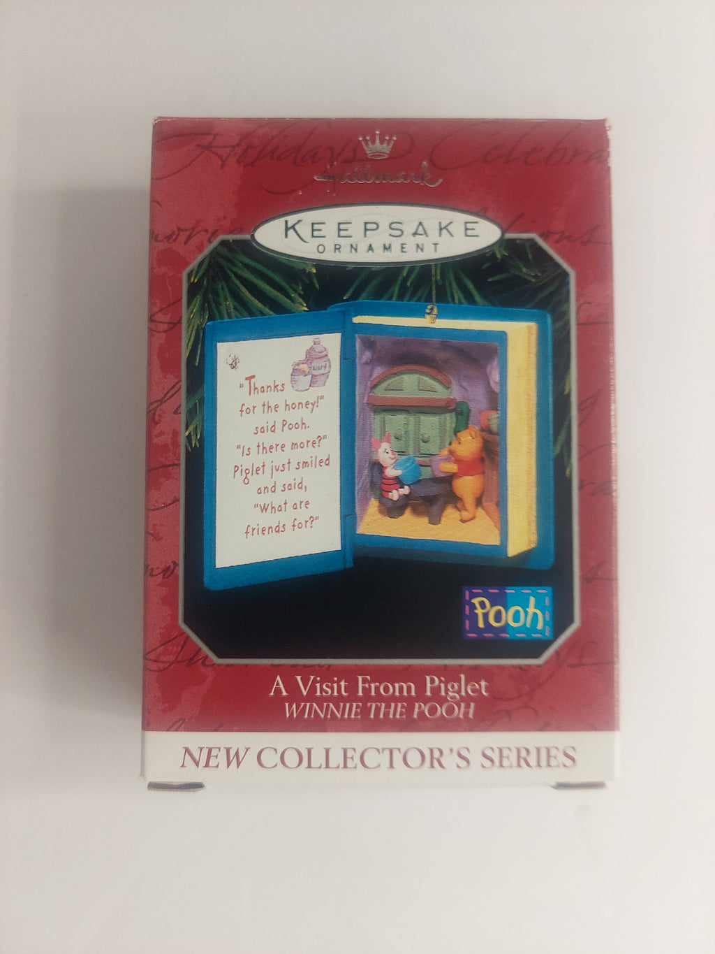 Vintage 1998 Hallmark Keepsake Ornament Winnie the Pooh A visit From Piglet