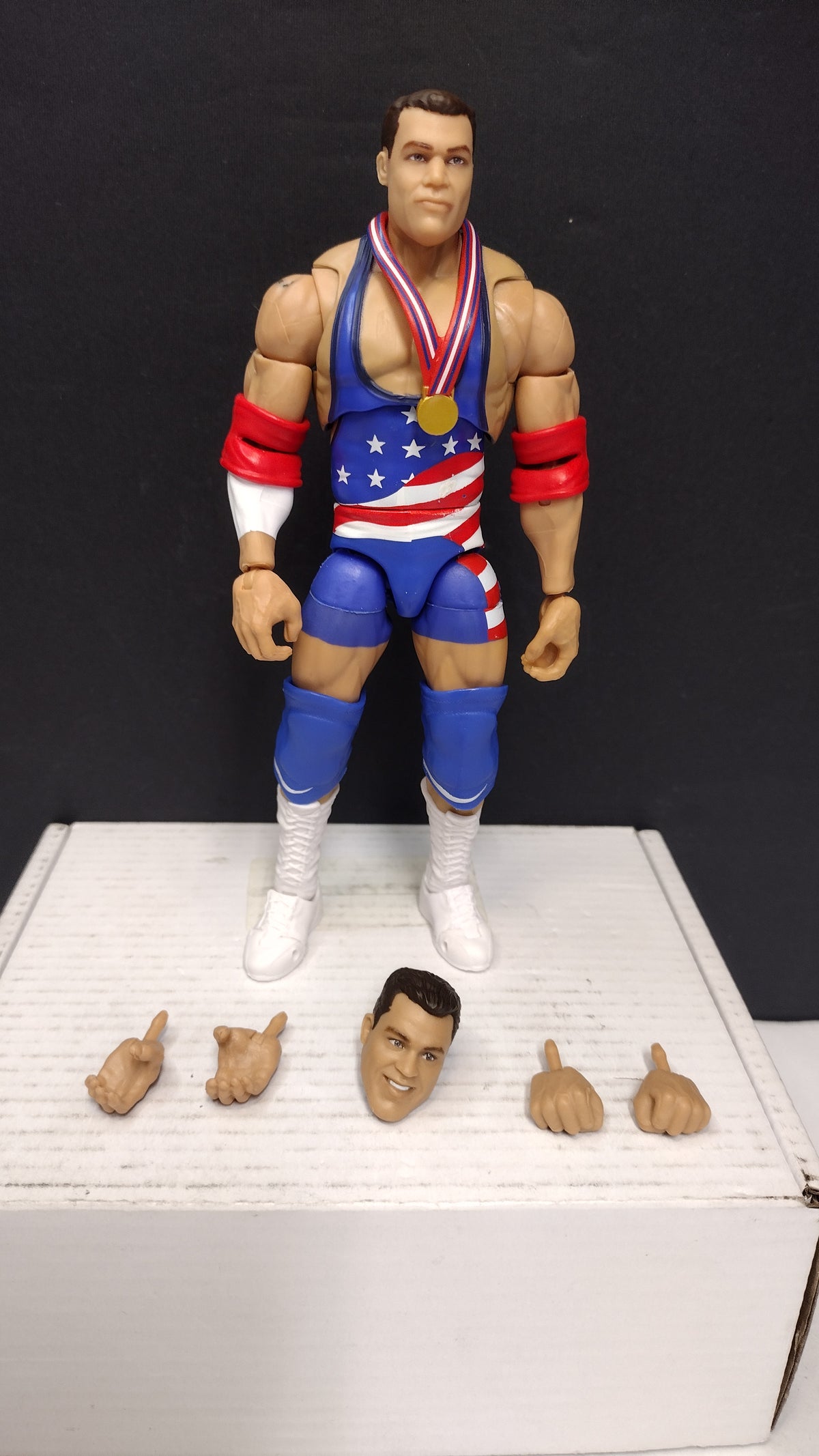 WWE Ultimate Edition Monday Night War Kurt Angle Figure Loose w/ Accessories
