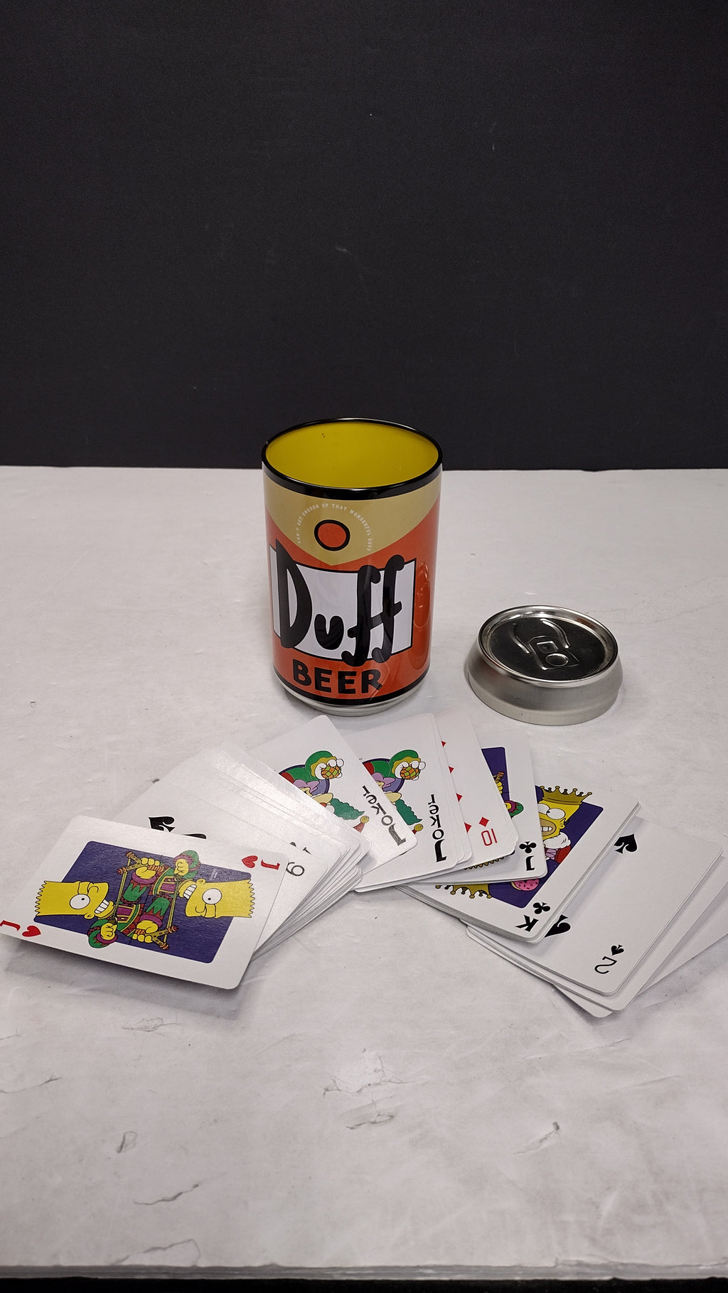 The Simpsons Duff Beer Can Collector's Tin w/ Exclusive Playing Cards (2001 Release)