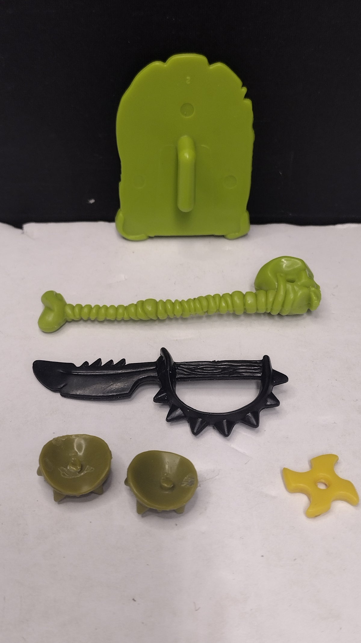 Vintage TMNT Weapons Accessories Lot- Tokka- Foot Soldier- Rahzar Parts