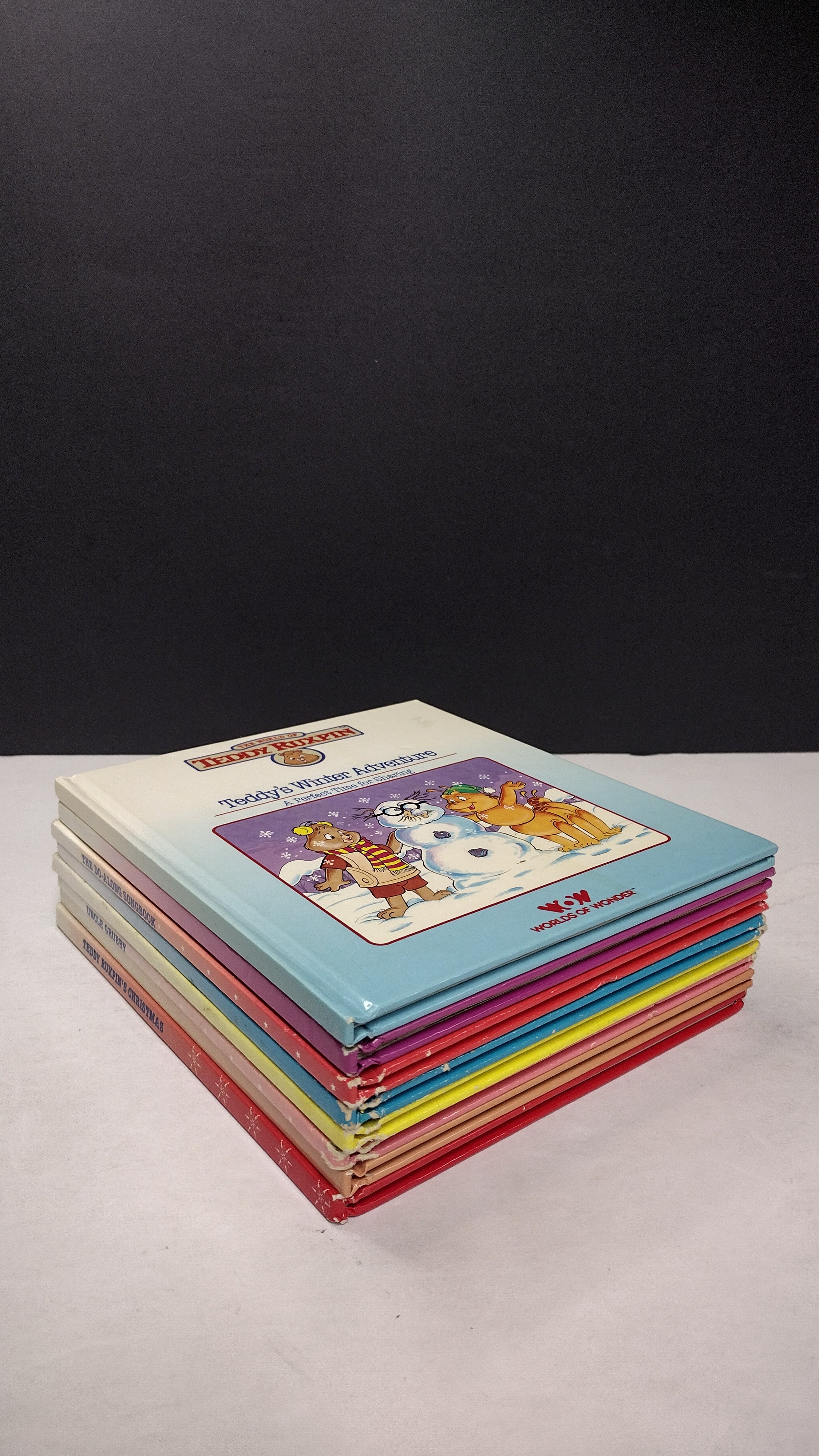 Vintage 1985 Teddy Ruxpin Hardcover 8-Book Storybook Lot (Worlds of Wonder) – Books Only, No Cassettes