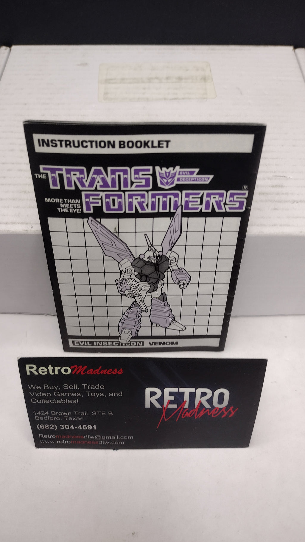 Vintage 1985 Original G1 Transformers Venom Instruction Booklet
