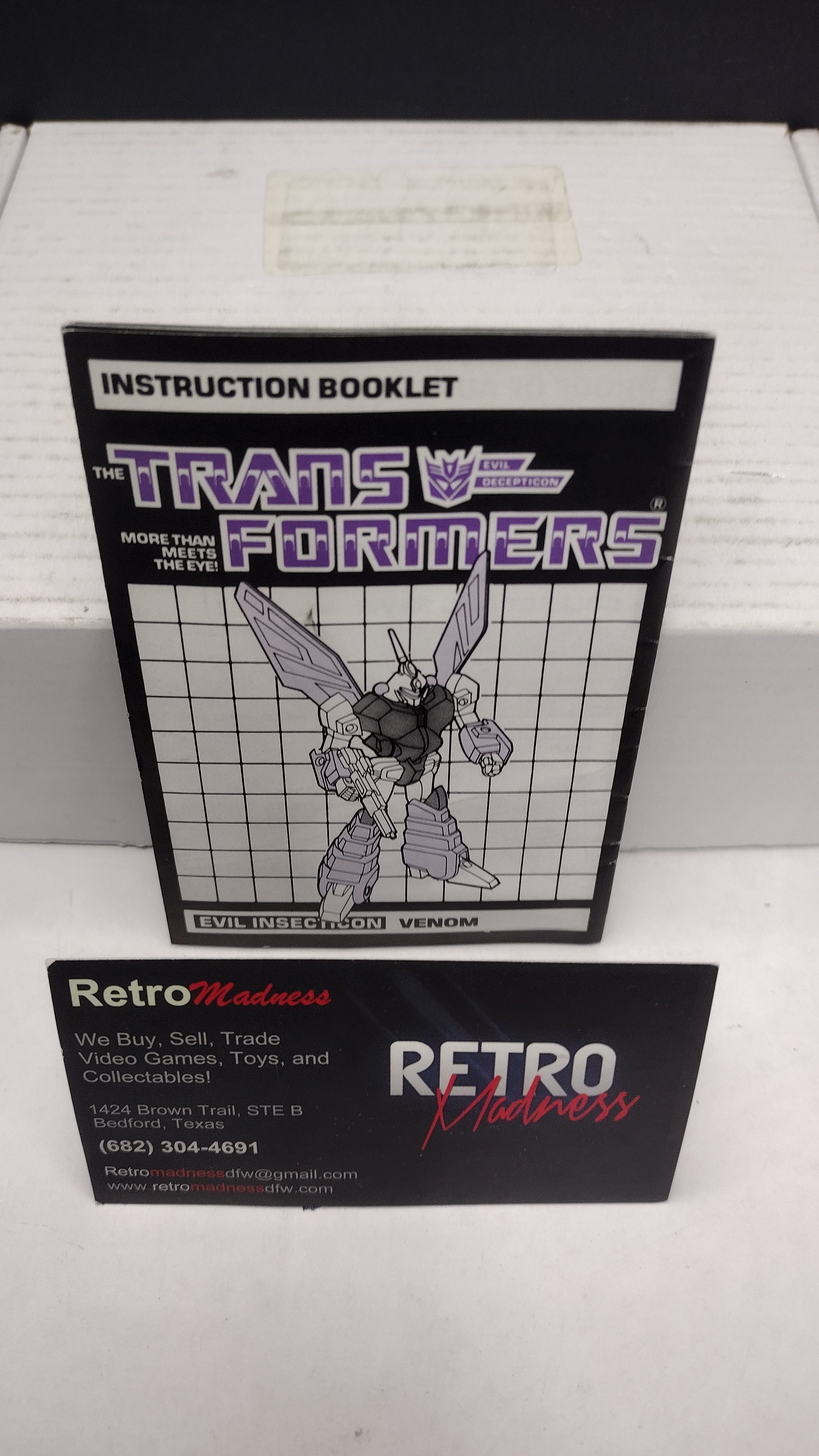 Vintage 1985 Original G1 Transformers Venom Instruction Booklet