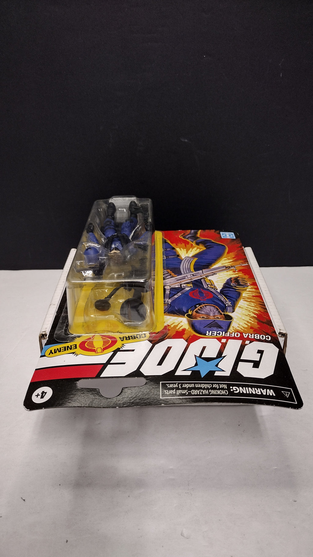 Hasbro G.I. Joe Retro Collection Cobra Officer 3.75" Action Figure (Walmart Exclusive - On Card, Right side Bubble Lift)