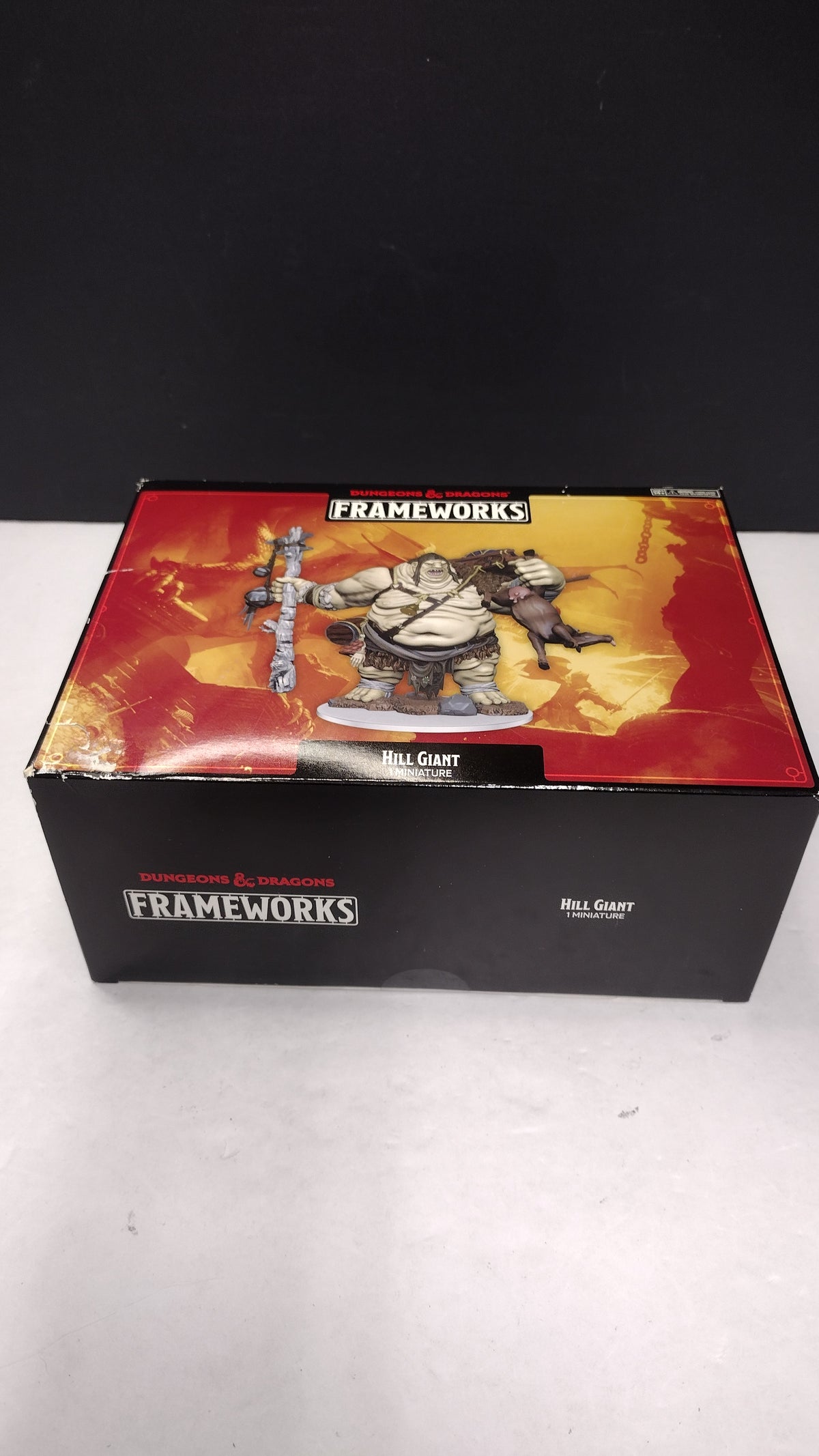 D&D Frameworks Hill Giant Unpainted Model Kit WizKids Open Box Sealed