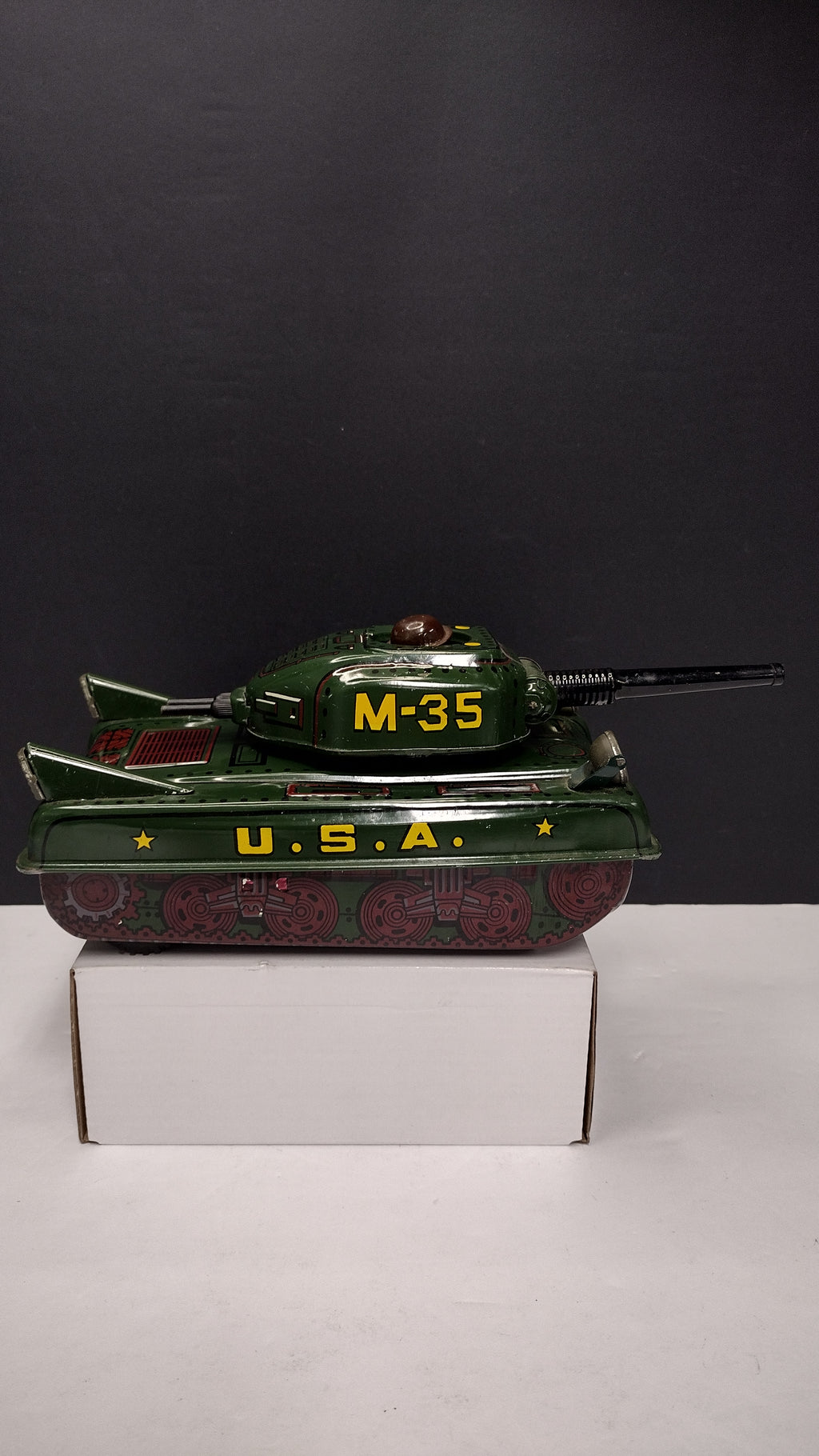 Ultra Rare Cragstan Japan M-35 Military Tank – Vintage 1950s Tin Toy