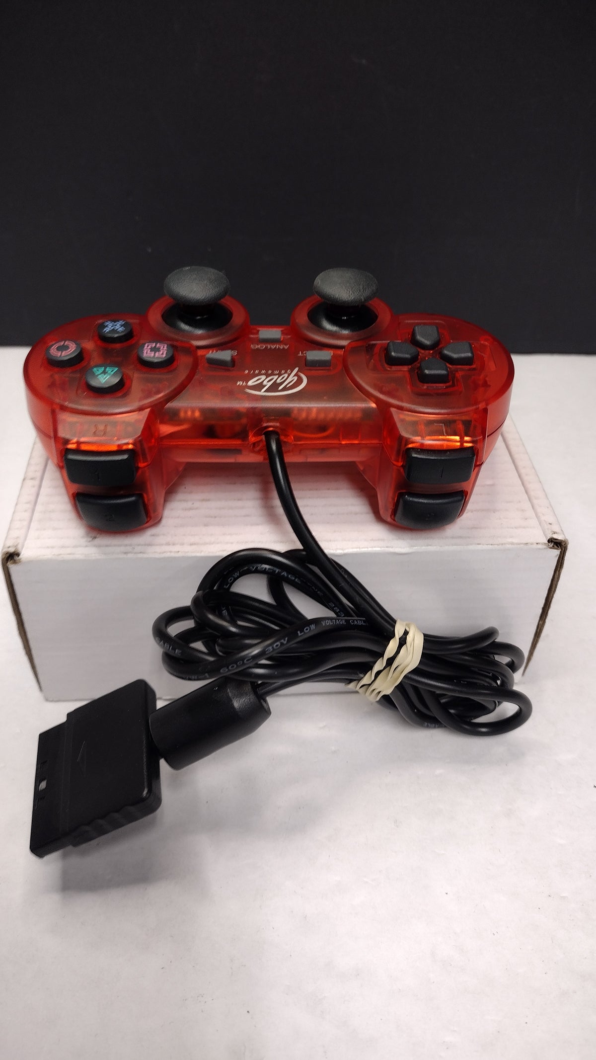 Yobo Gameware- PS1 PS2- (Red) Analog Controller- Tested