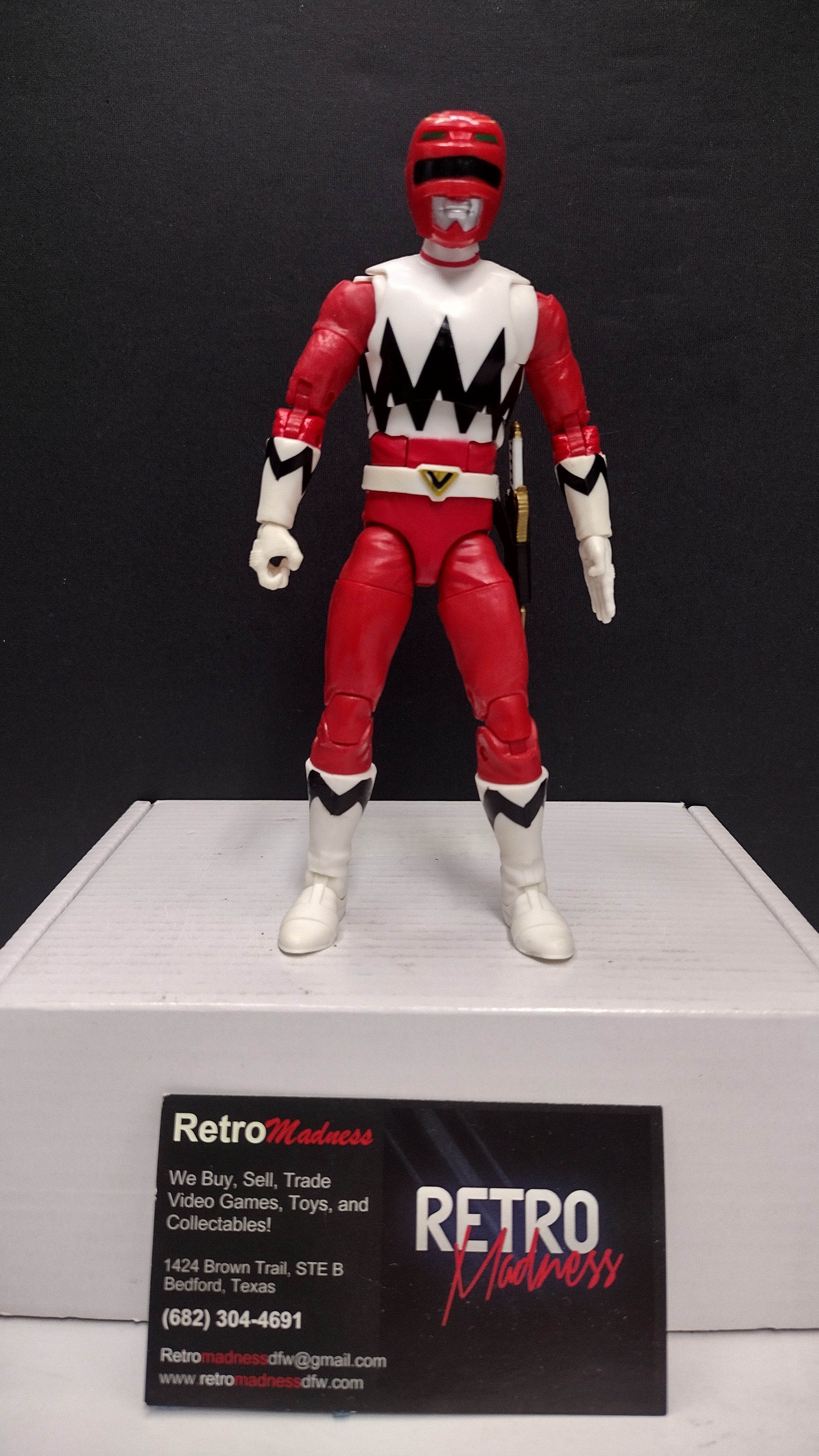 Power Rangers Lightning Collection: Lost Galaxy Red Ranger 6-Inch Action Figure • Loose & Incomplete (Hasbro)