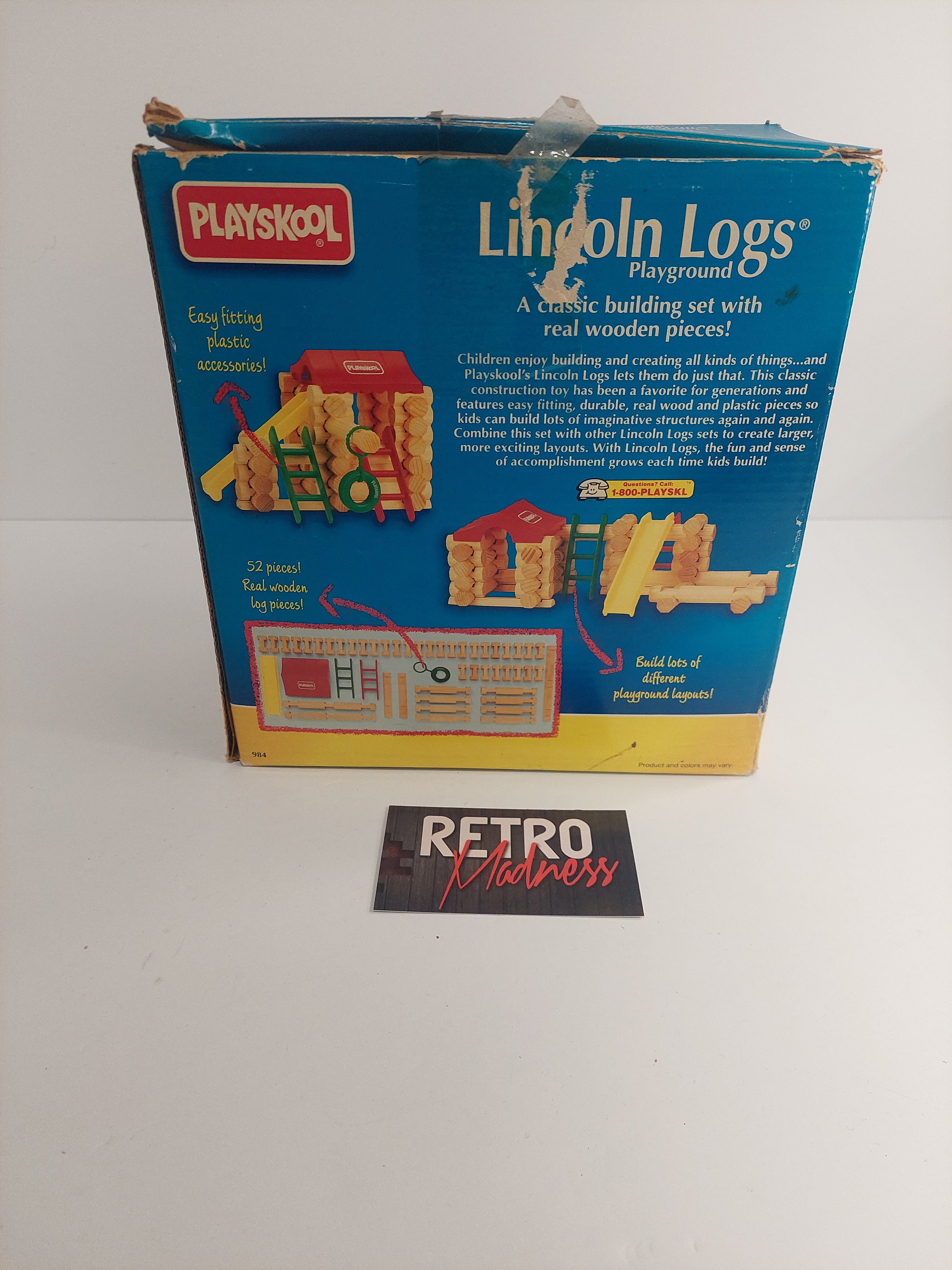 Vintage 1993 Playskool Lincoln Logs Playground