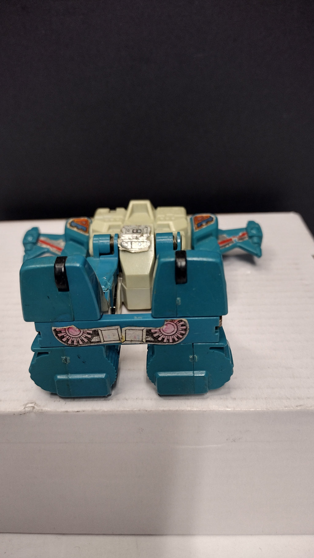 Vintage G1 Transformers Jumpstarter: Topspin – Hasbro 1985 (Broken Clasp)