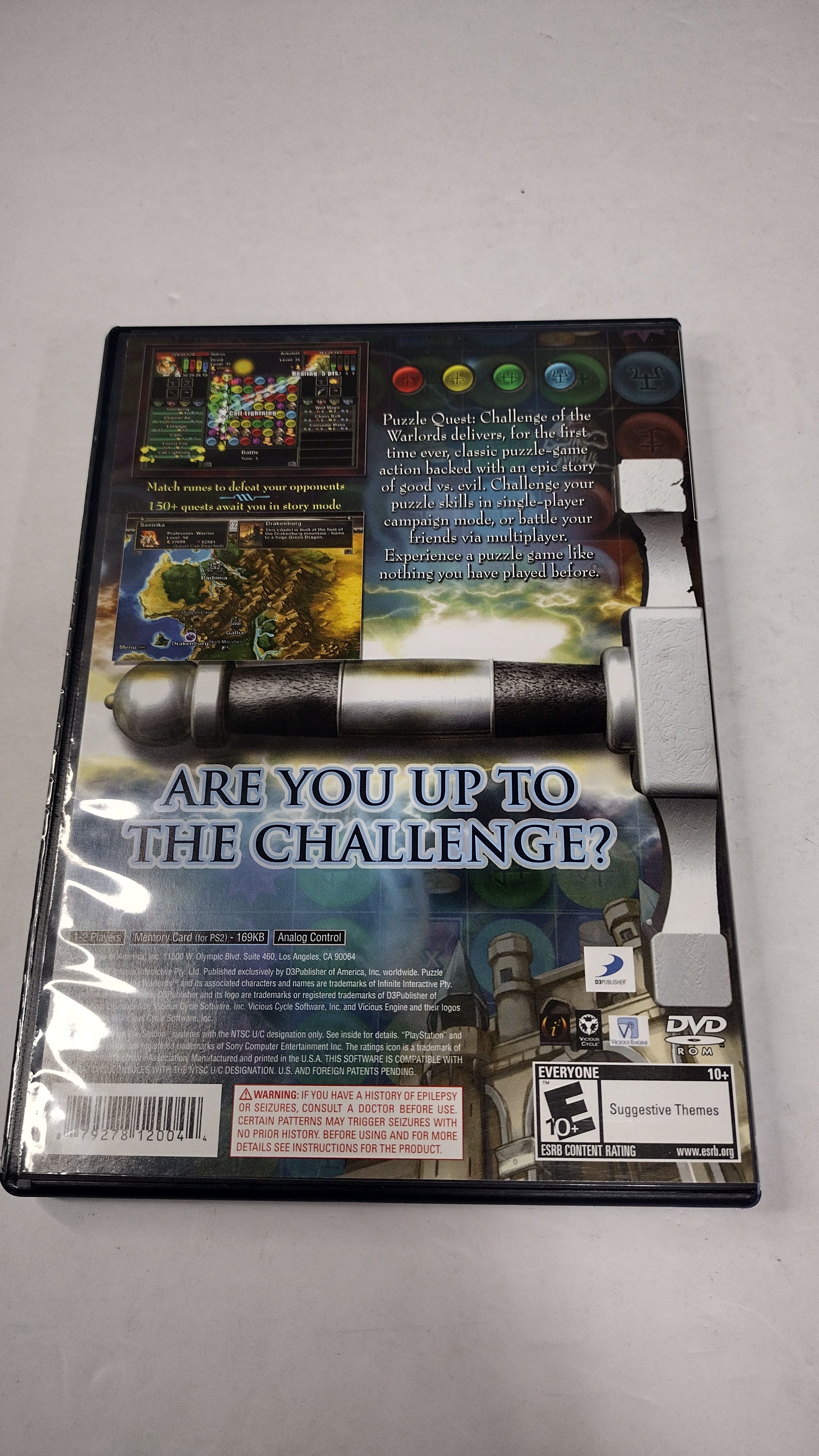 Sony PlayStation 2: Puzzle Quest – Challenge of the Warlords