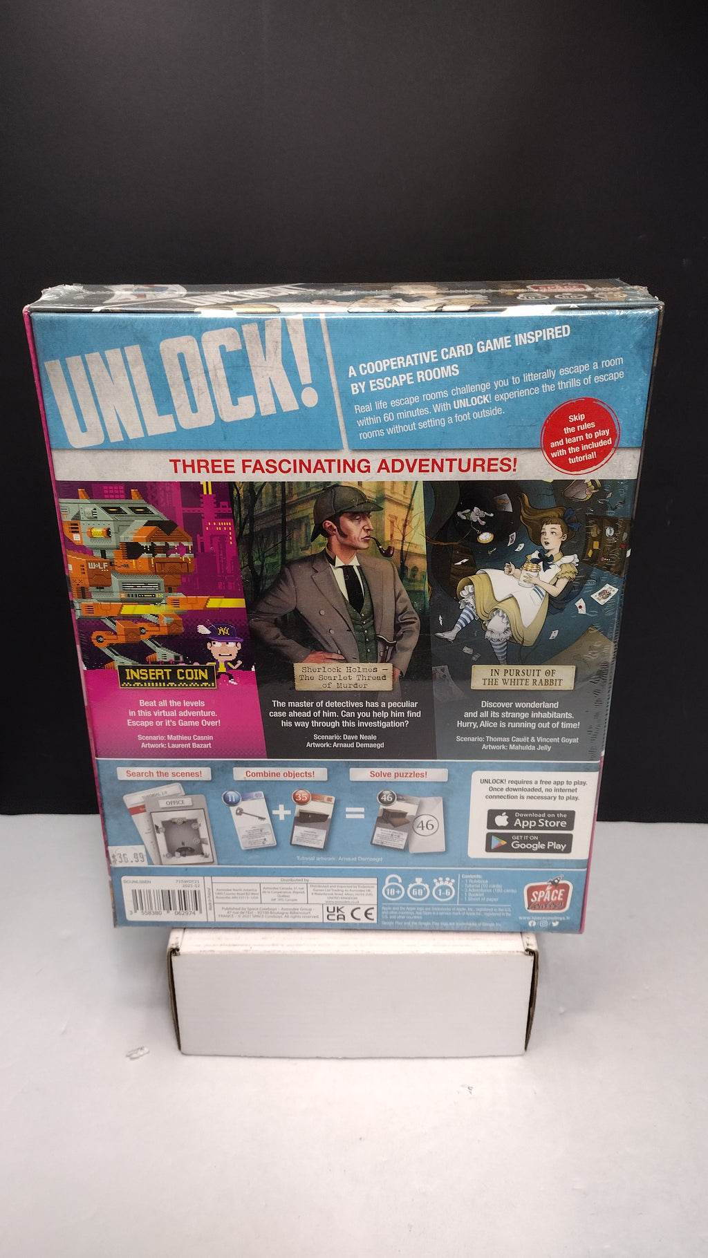 Unlock! Heroic Adventures Escape Room Board Game 3-in-1 Box Set New Sealed