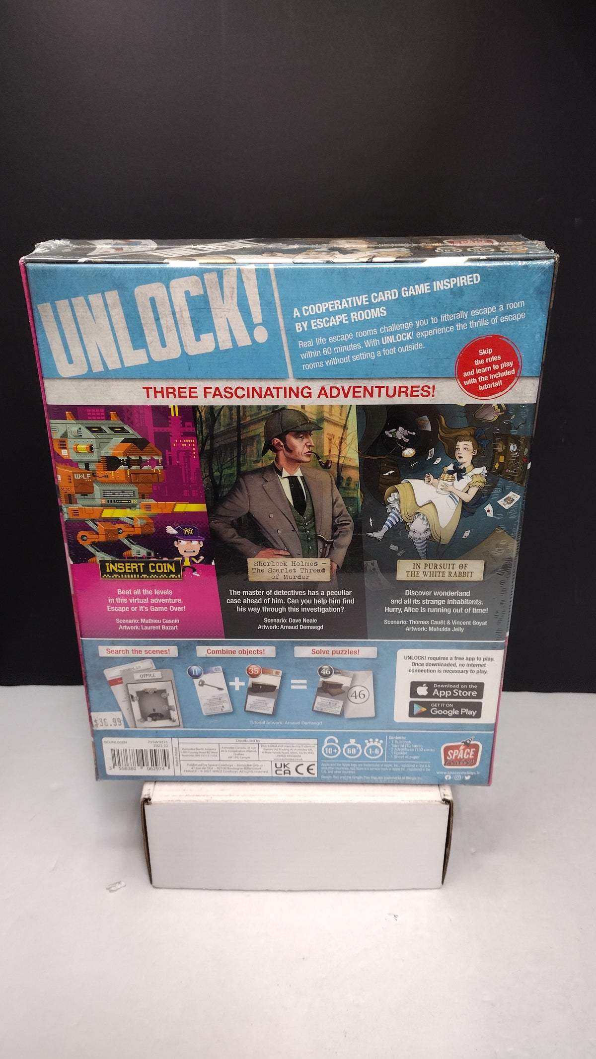 Unlock! Heroic Adventures Escape Room Board Game 3-in-1 Box Set New Sealed