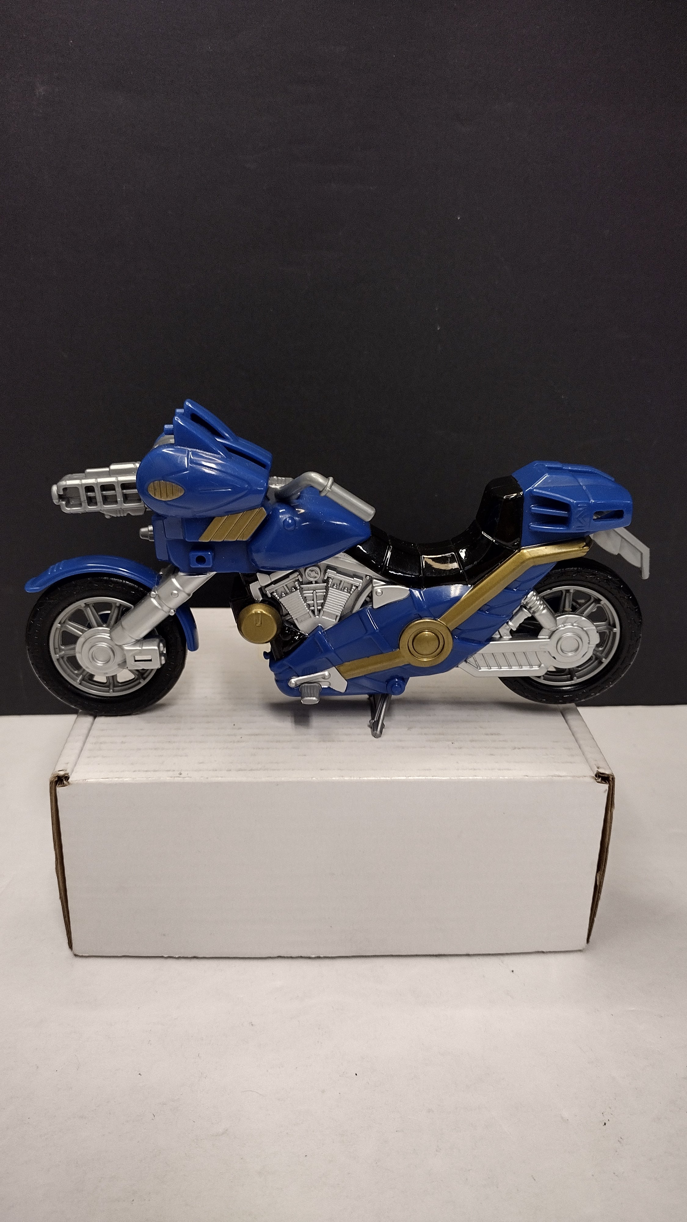 Vintage 1998 Bandai Power Rangers In Space / Lost Galaxy Blue Astro Cycle (Loose - Damaged Handlebar)