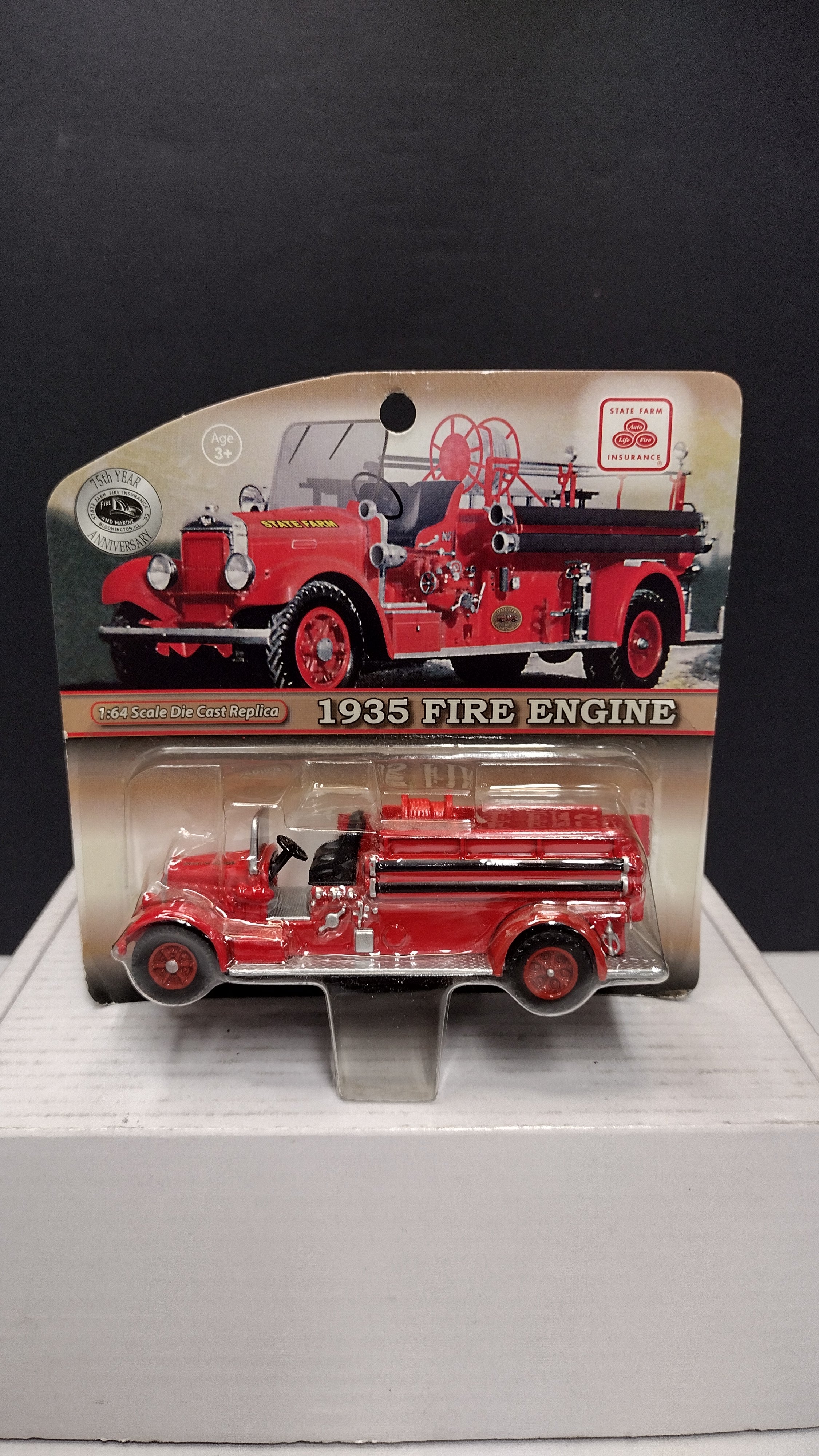 State Farm Insurance 75th Anniversary 1935 Fire Engine NV-00220 Die-Cast Vehicle NIB