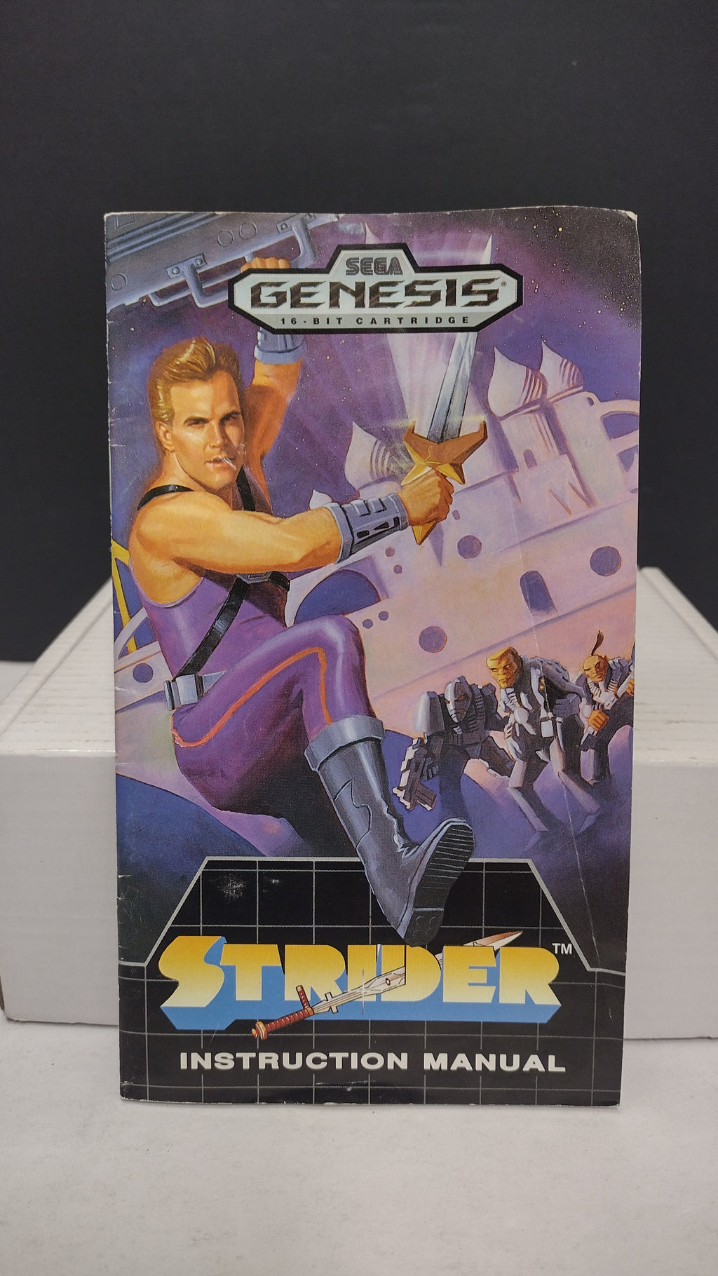 Vintage Strider Sega Genesis Box & Manual Only (No Game)