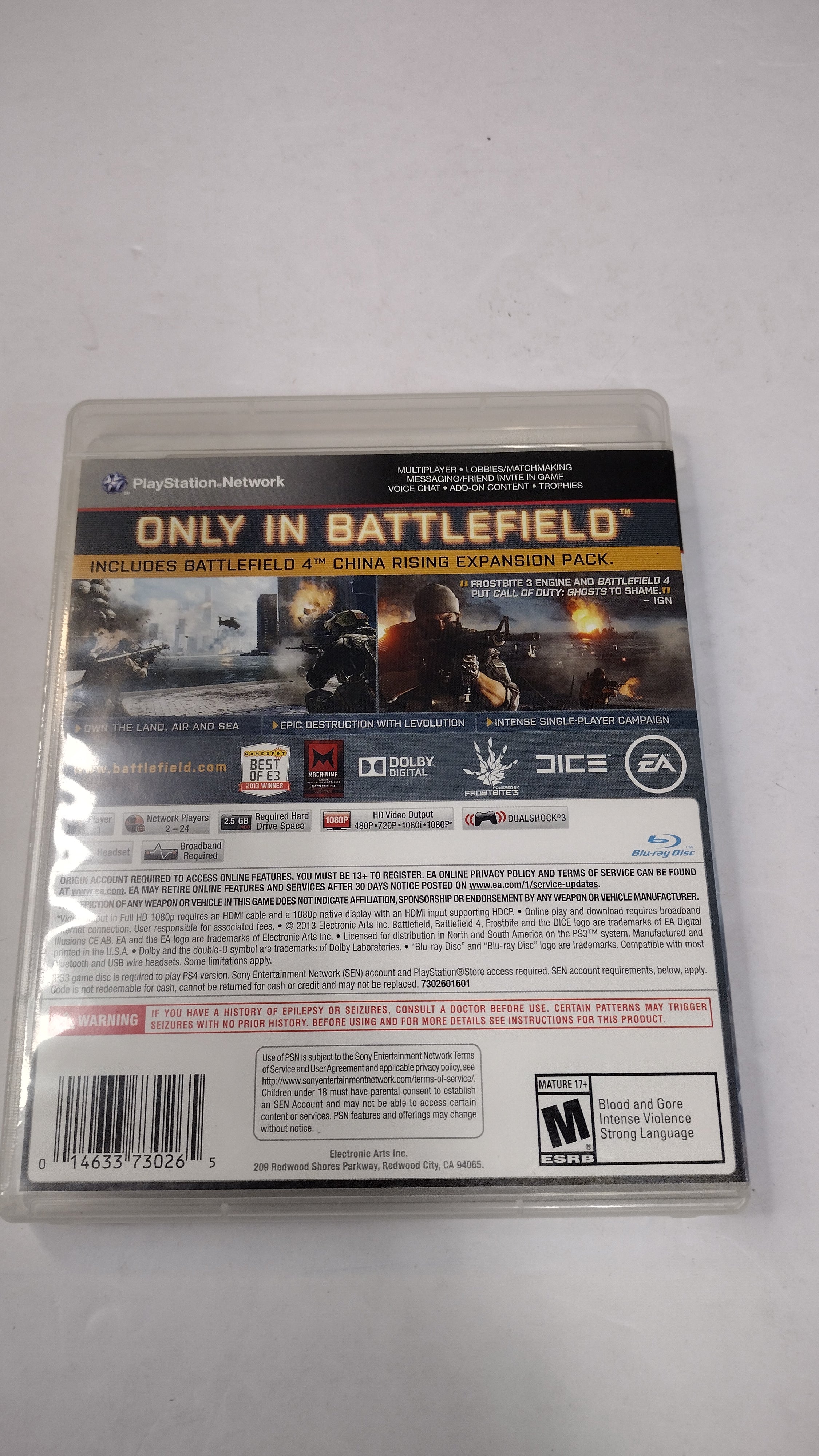 Sony PlayStation 3: Battlefield 4 – (Original Black Label)