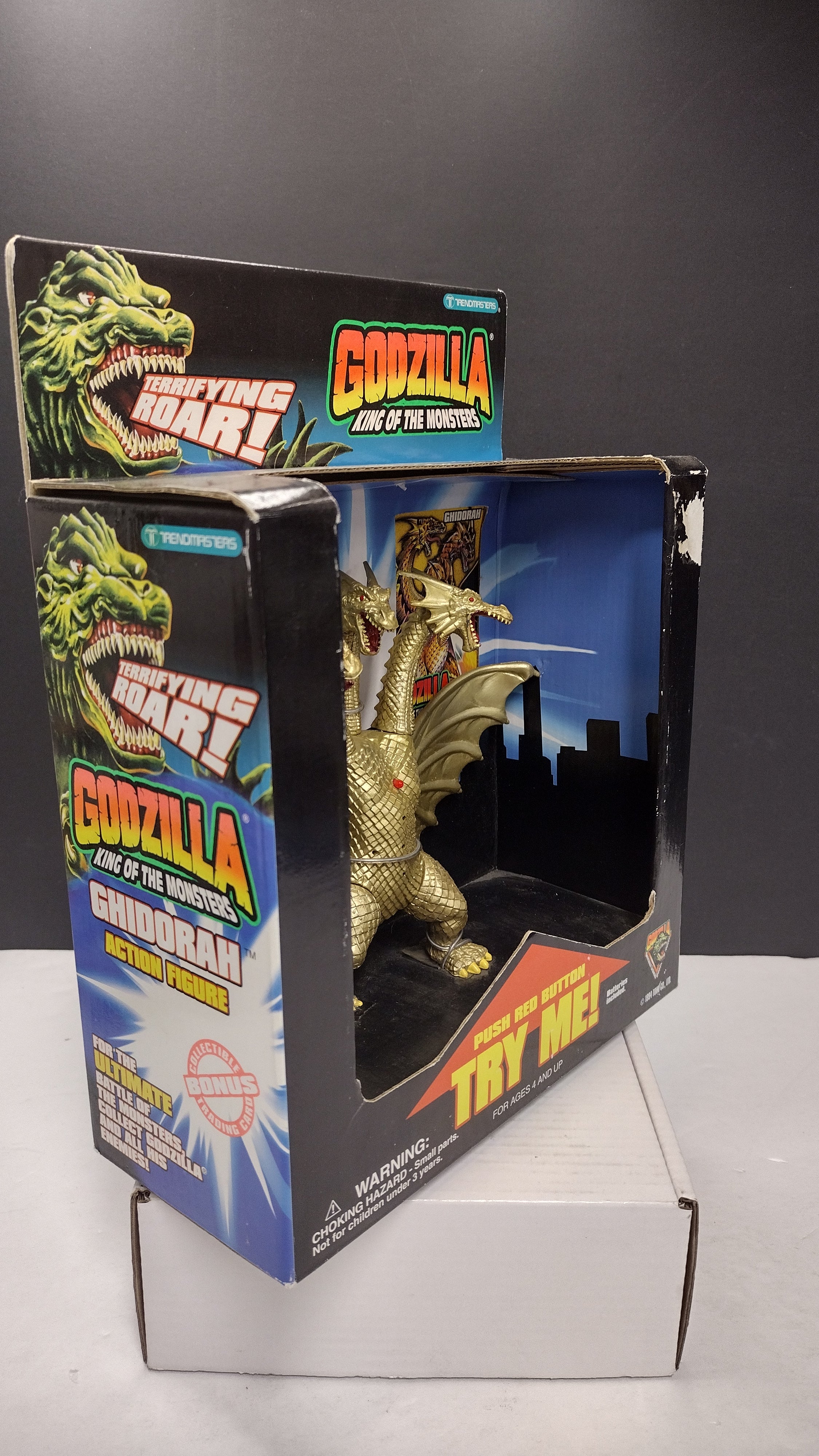 Vintage 1994 Trendmasters: Godzilla King of the Monsters – King Ghidorah Electronic Action Figure • Brand New / Factory Sealed in Original Box