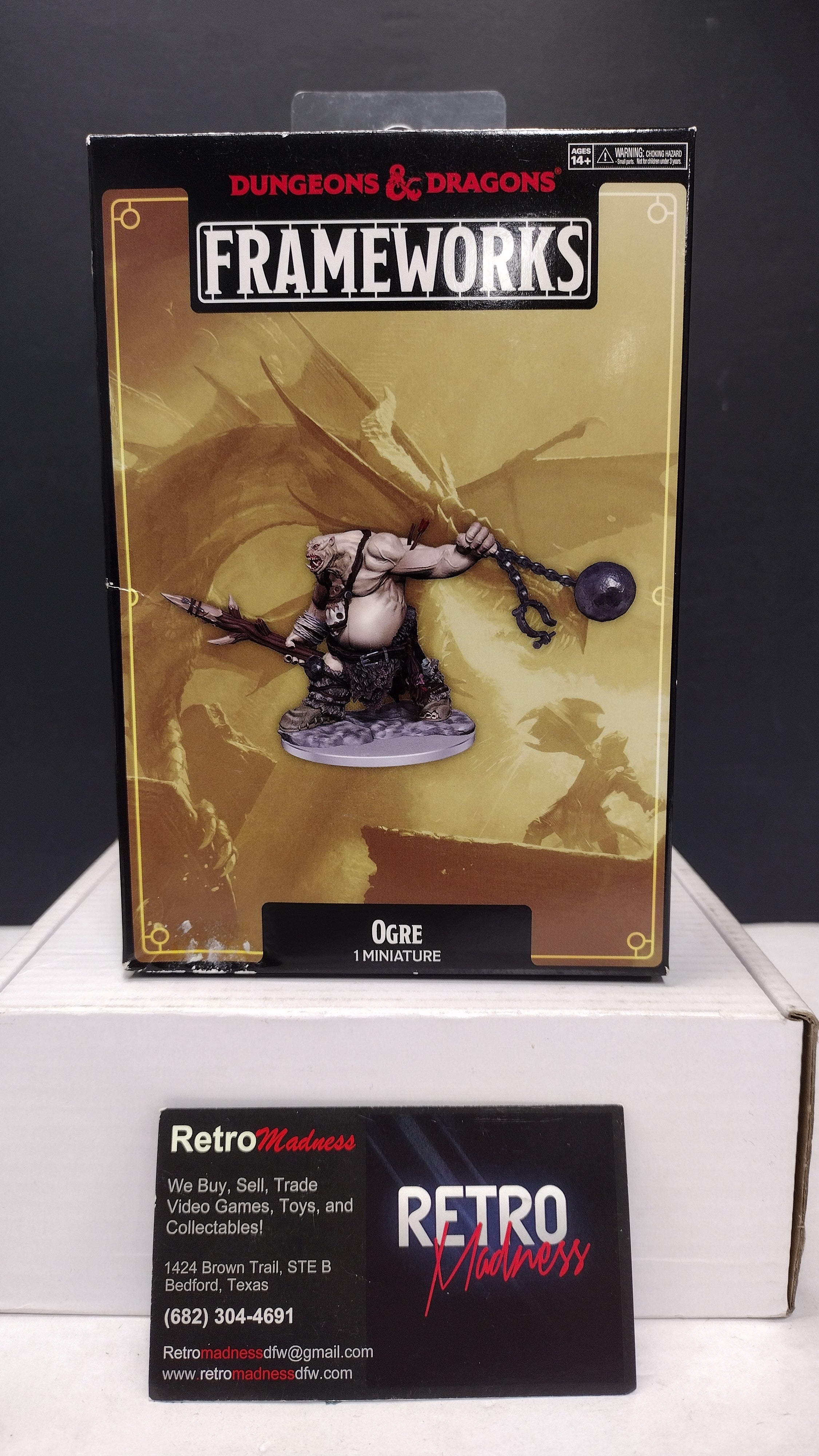 D&D Frameworks Ogre Unpainted Model Kit WizKids Sealed in Box