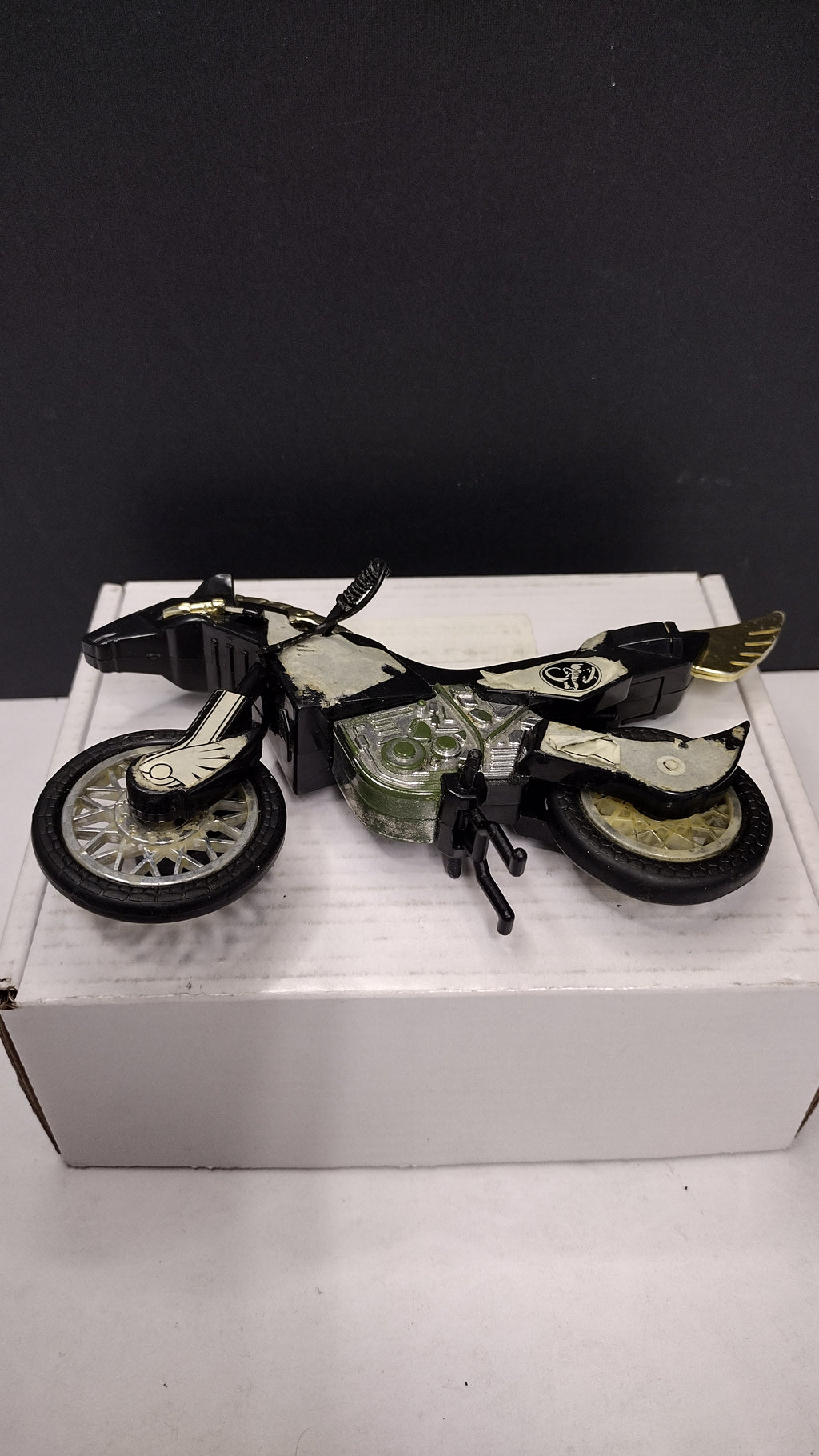 Vintage 1994 Bandai Mighty Morphin Power Rangers Black Thunder Bike Vehicle (Loose)