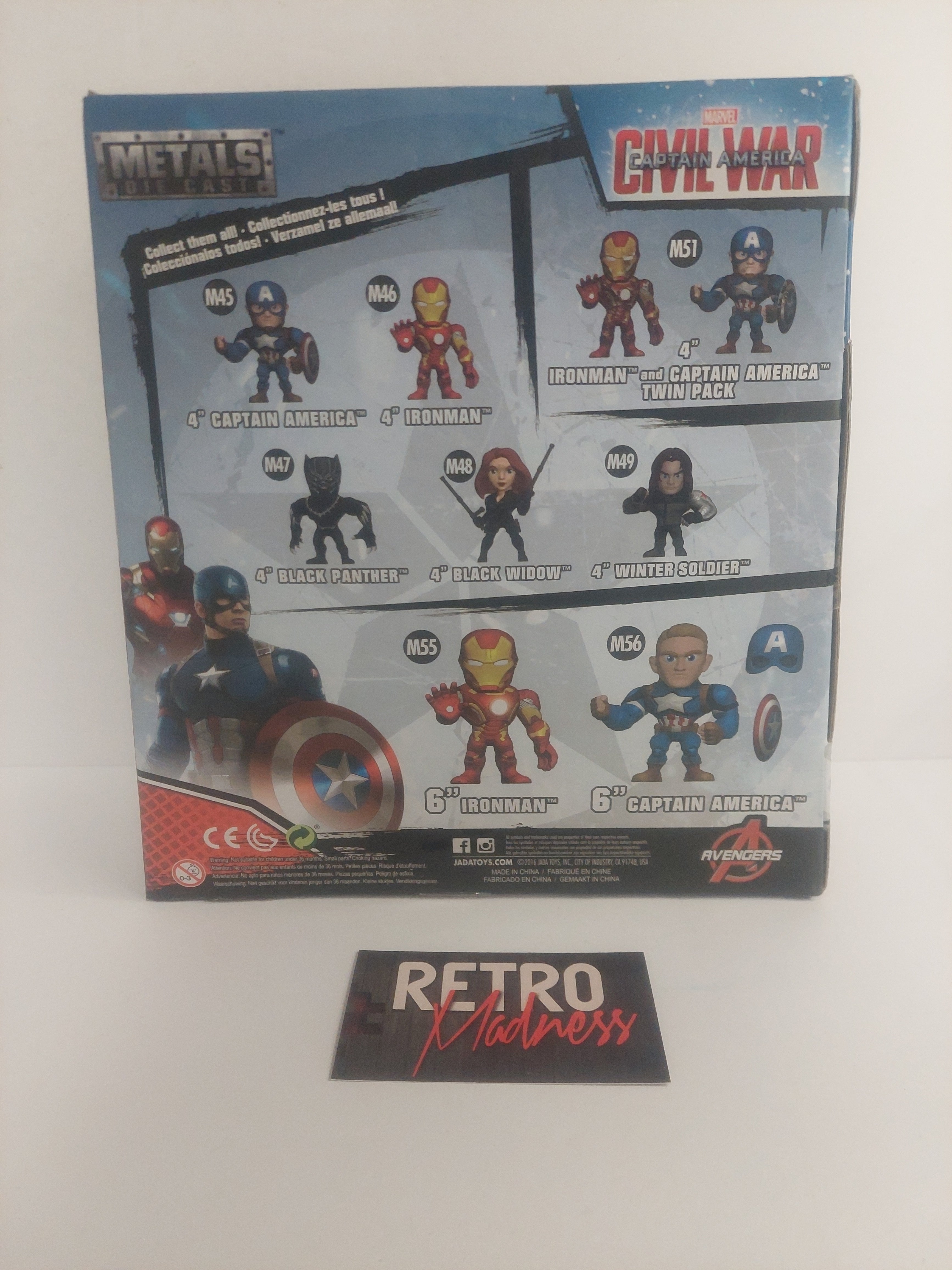 Marvel Captain America Civil War Metals Die Cast Figure