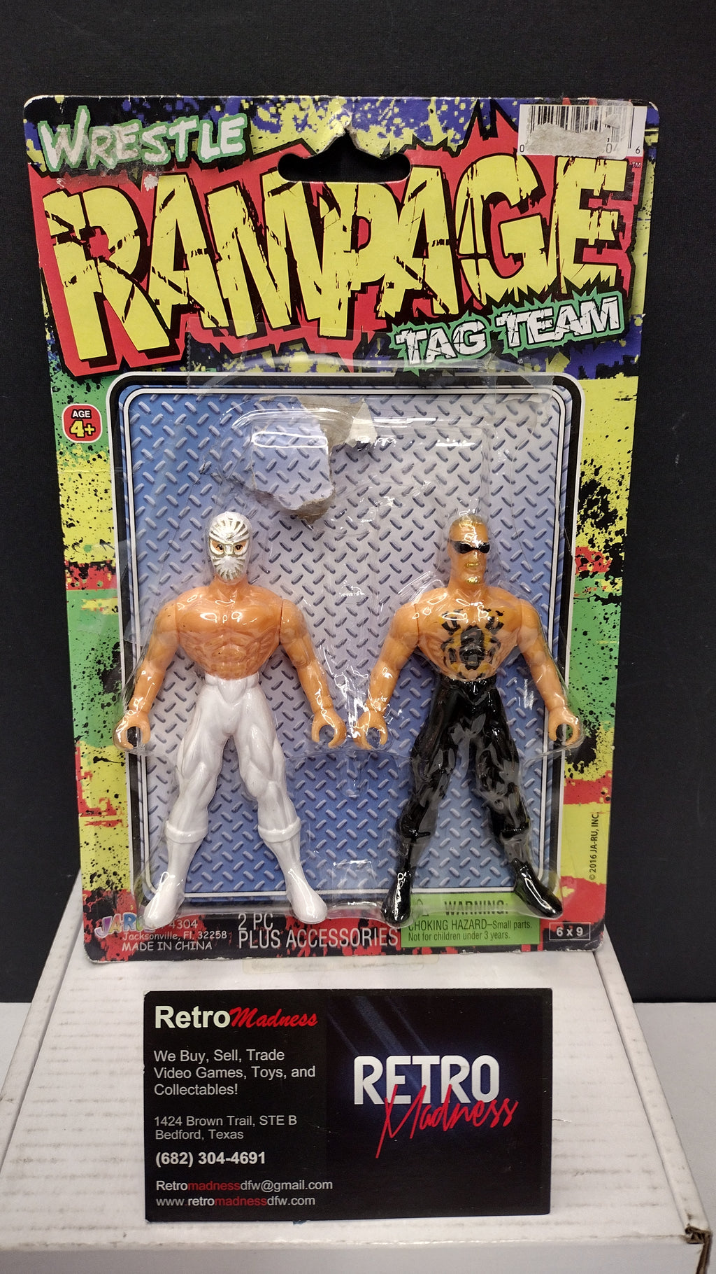 Ja-Ru Wrestle Rampage Tag Team 2-Piece Action Figure Set - Sun King & Spider (2016 - Brand New & Factory Sealed)