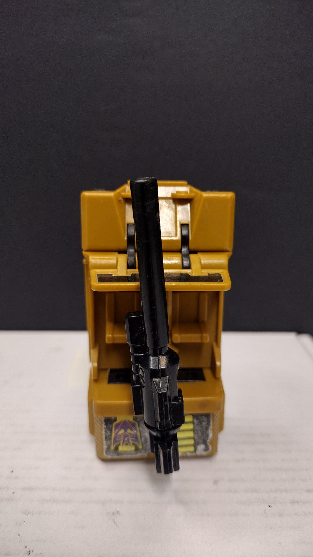 Vintage 1986 G1 Transformers: Combaticon Swindle Action Figure – Loose with Large Scatter Blaster Weapon (Decepticon Bruticus Team)